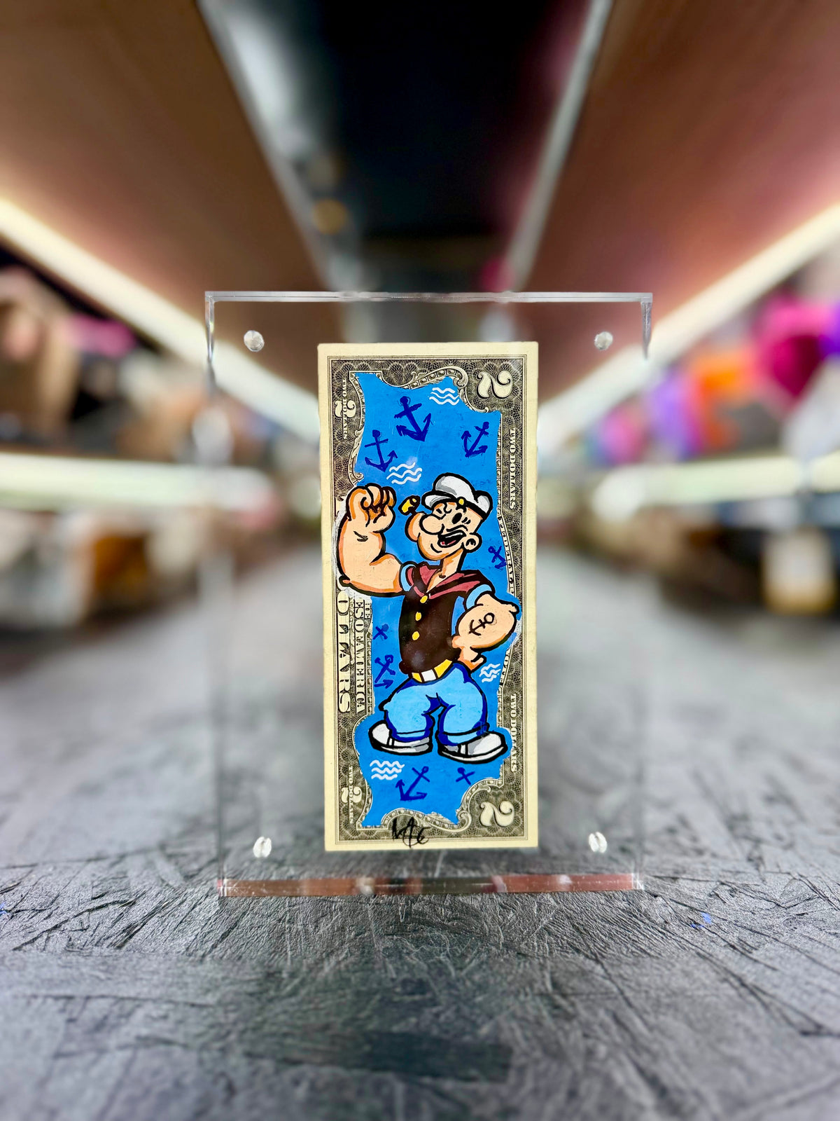 Popeye $2 Dollar Bill Art 10.1