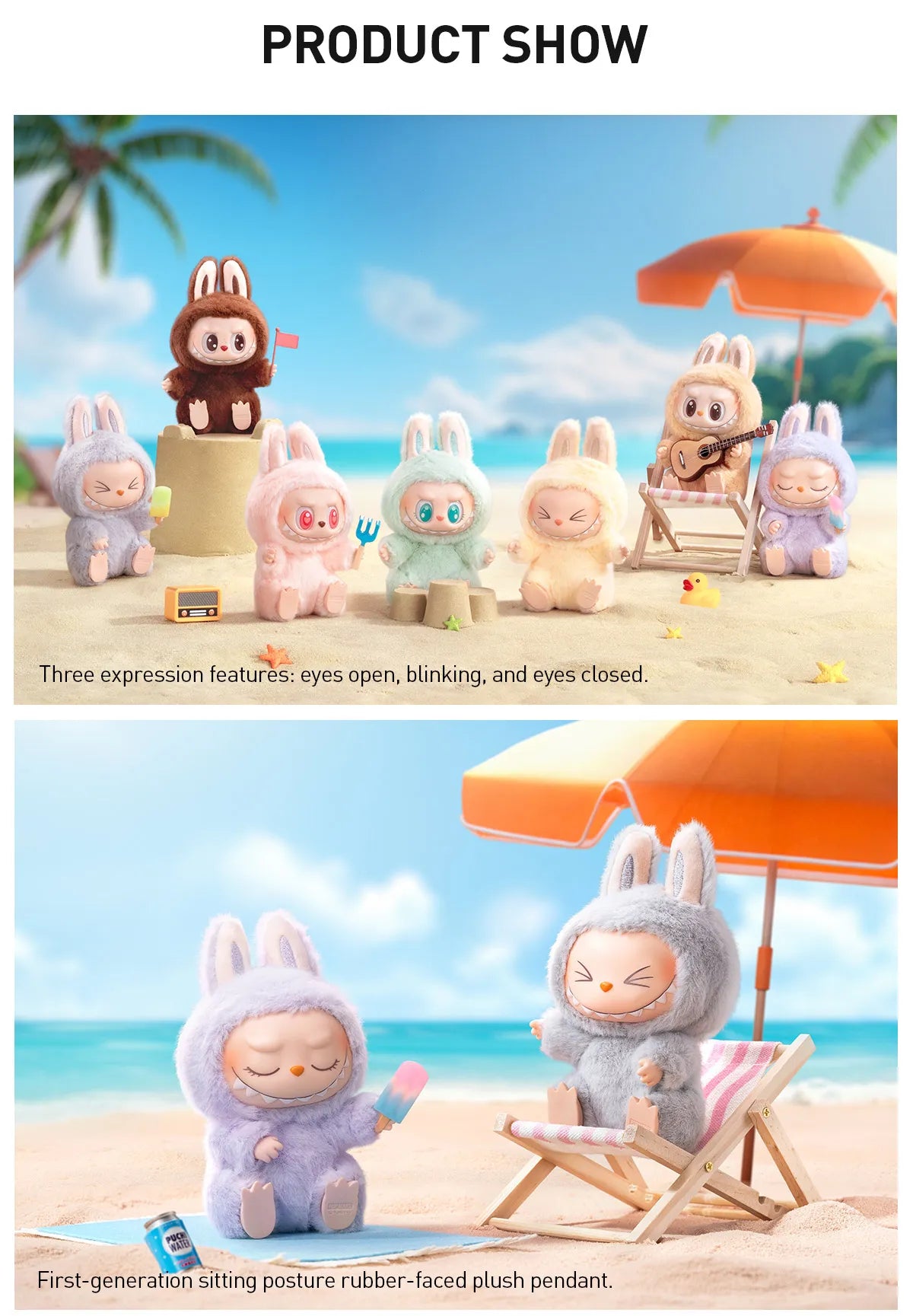 100% Genuine Labubu Pop Mart Labubu The Monsters Have a Seat Vinyl Plush Blind Box