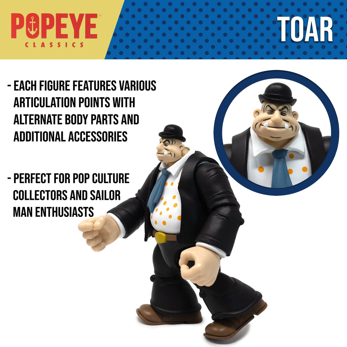 Popeye Classics Action Figure: Toar - Shop Cool Tricks
