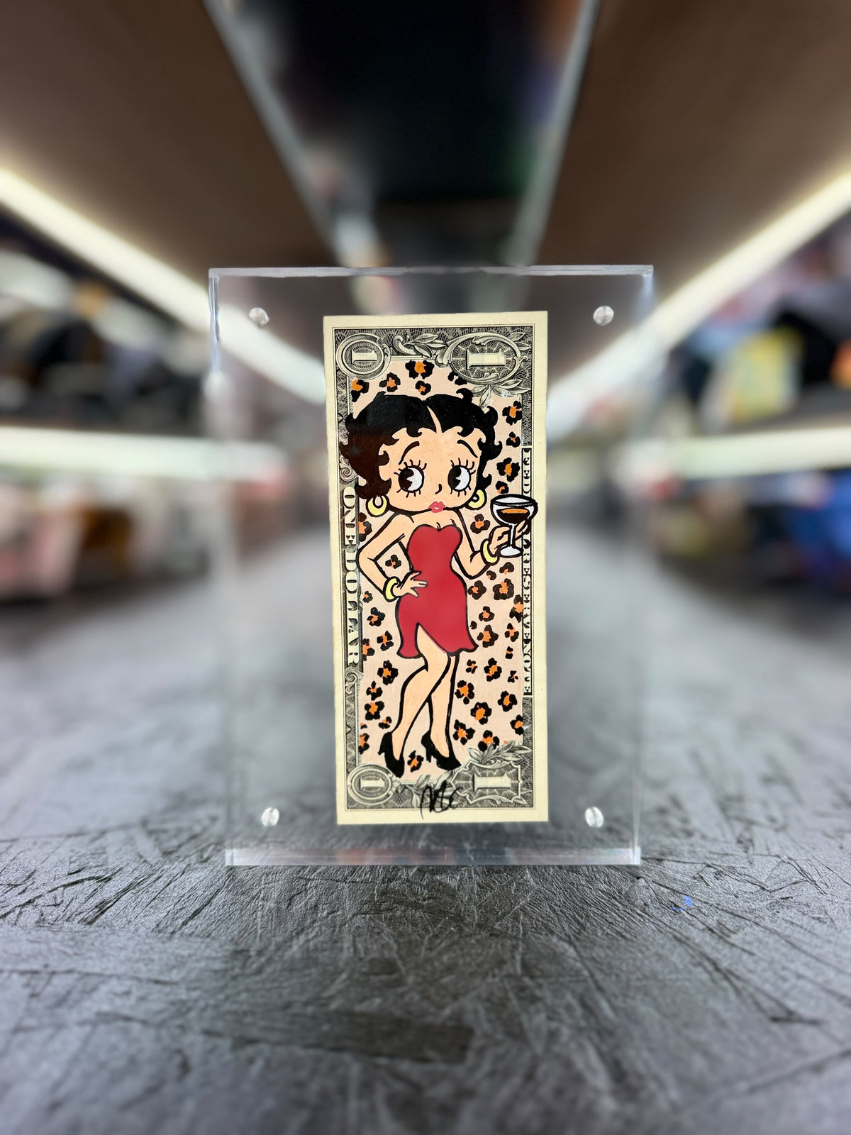 Betty Boop $1 Dollar Bill Art 6.0