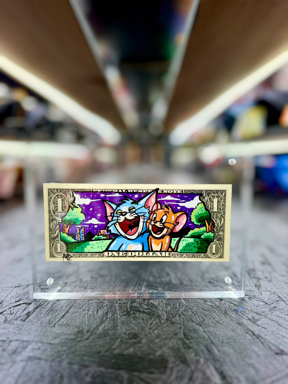 Tom & Jerry $1 Dollar Bill Art 5.0