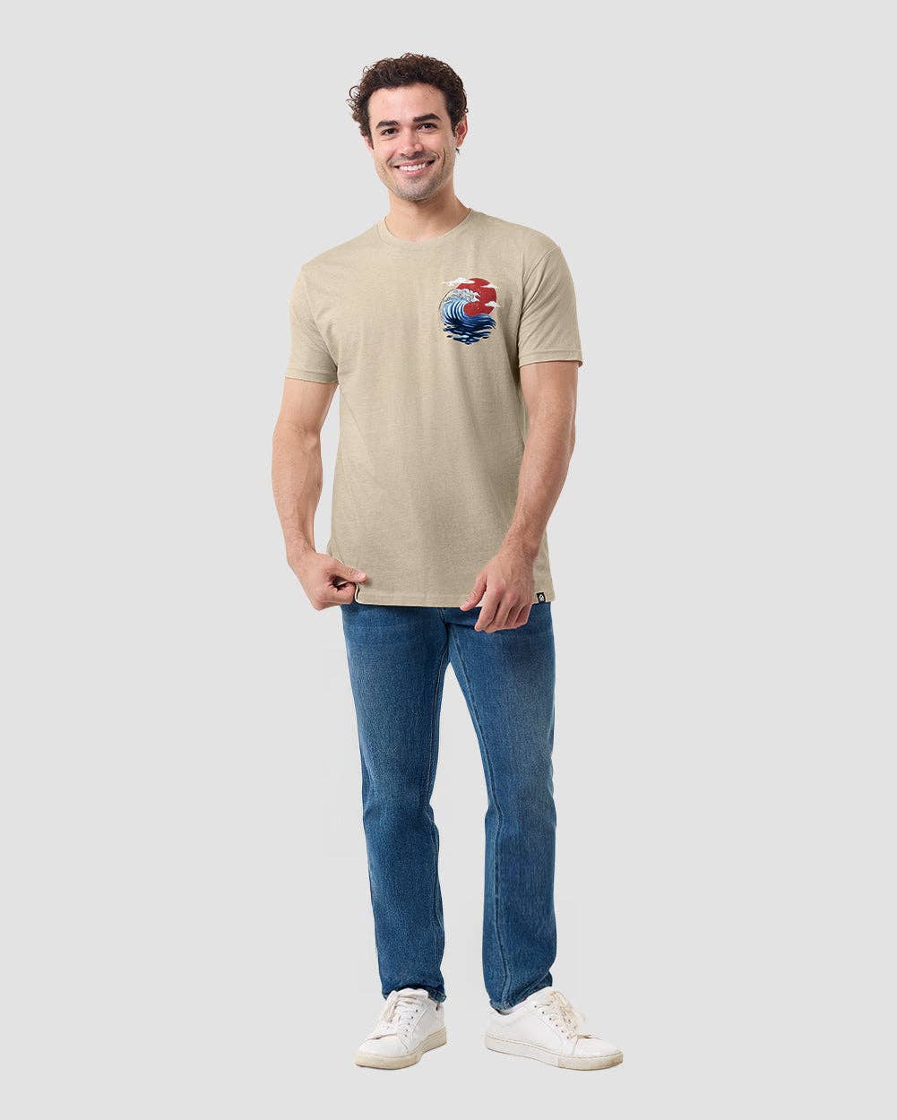 Men's Graphic Tee - Screenprinted T-Shirt (Ocean Wrath) - Shop Cool Tricks