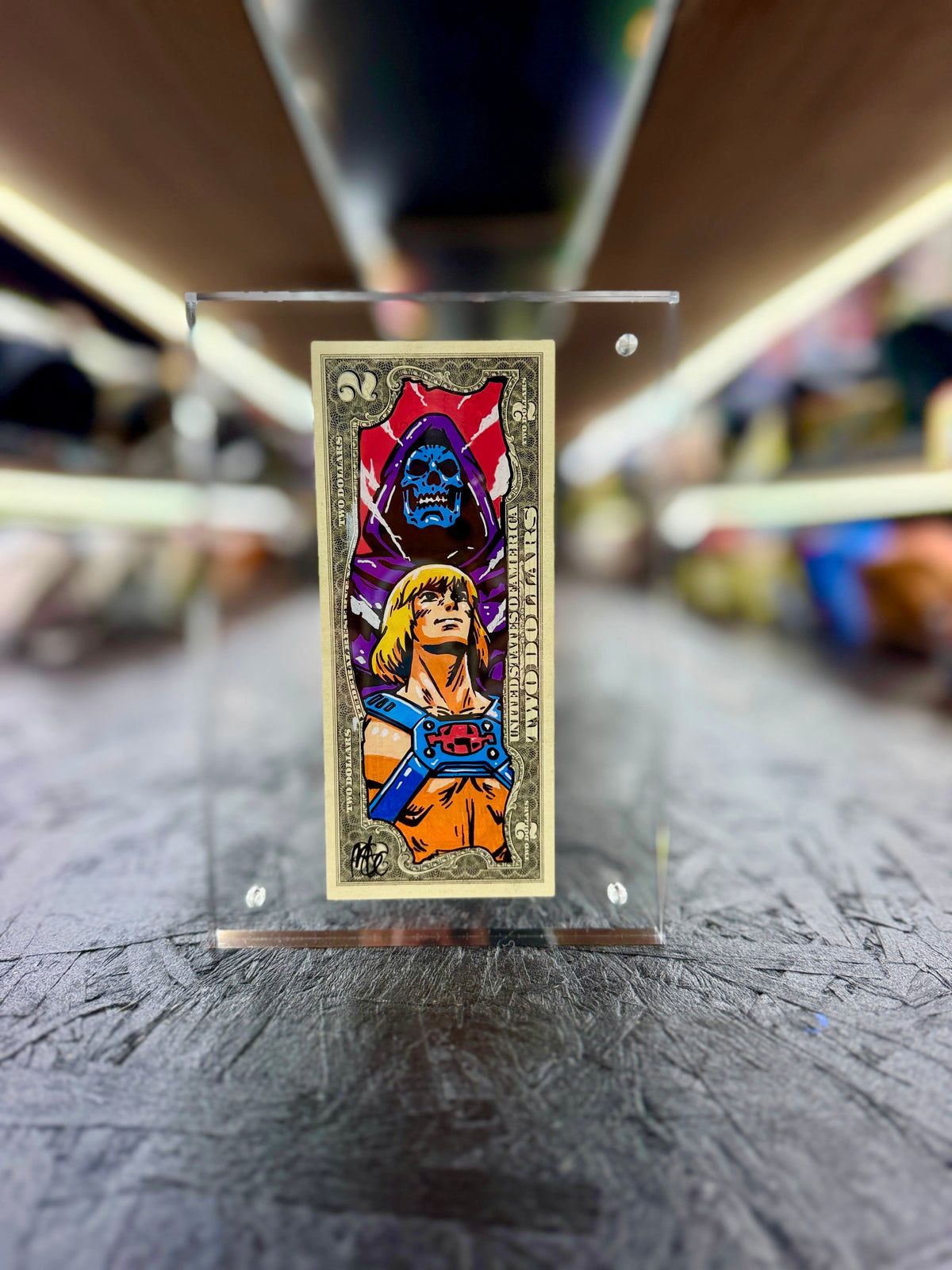 M.O.U He-Man & Skeletor $2 Dollar Bill Art 2.0