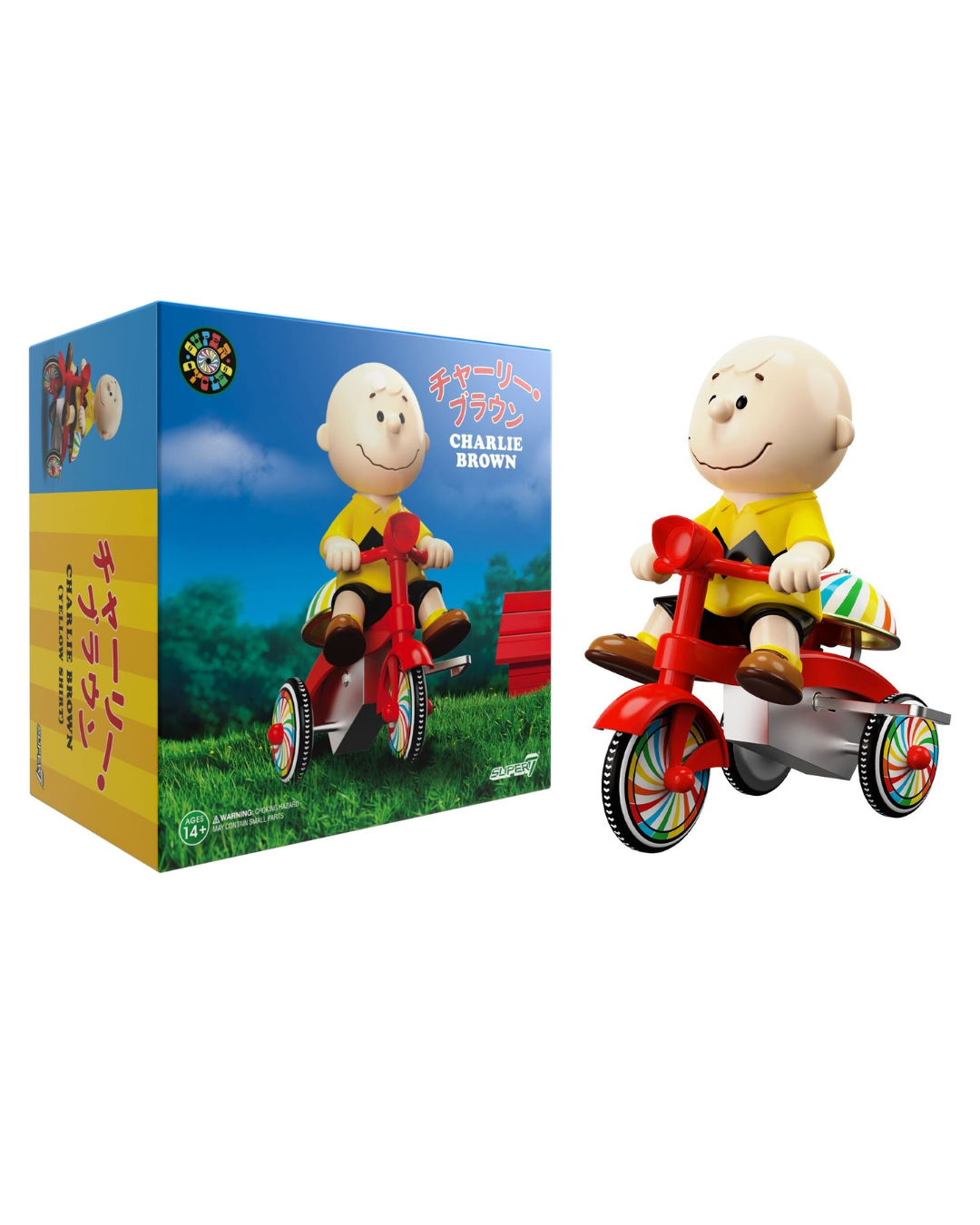 PEANUTS SUPER CYCLES - CHARLIE BROWN (YELLOW SHIRT W/ RED TRIKE)