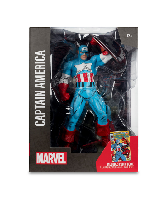MCFARLANE MARVEL WV1 ASM #323 CAPTAIN AMERICA 1/6 SCALE FIG