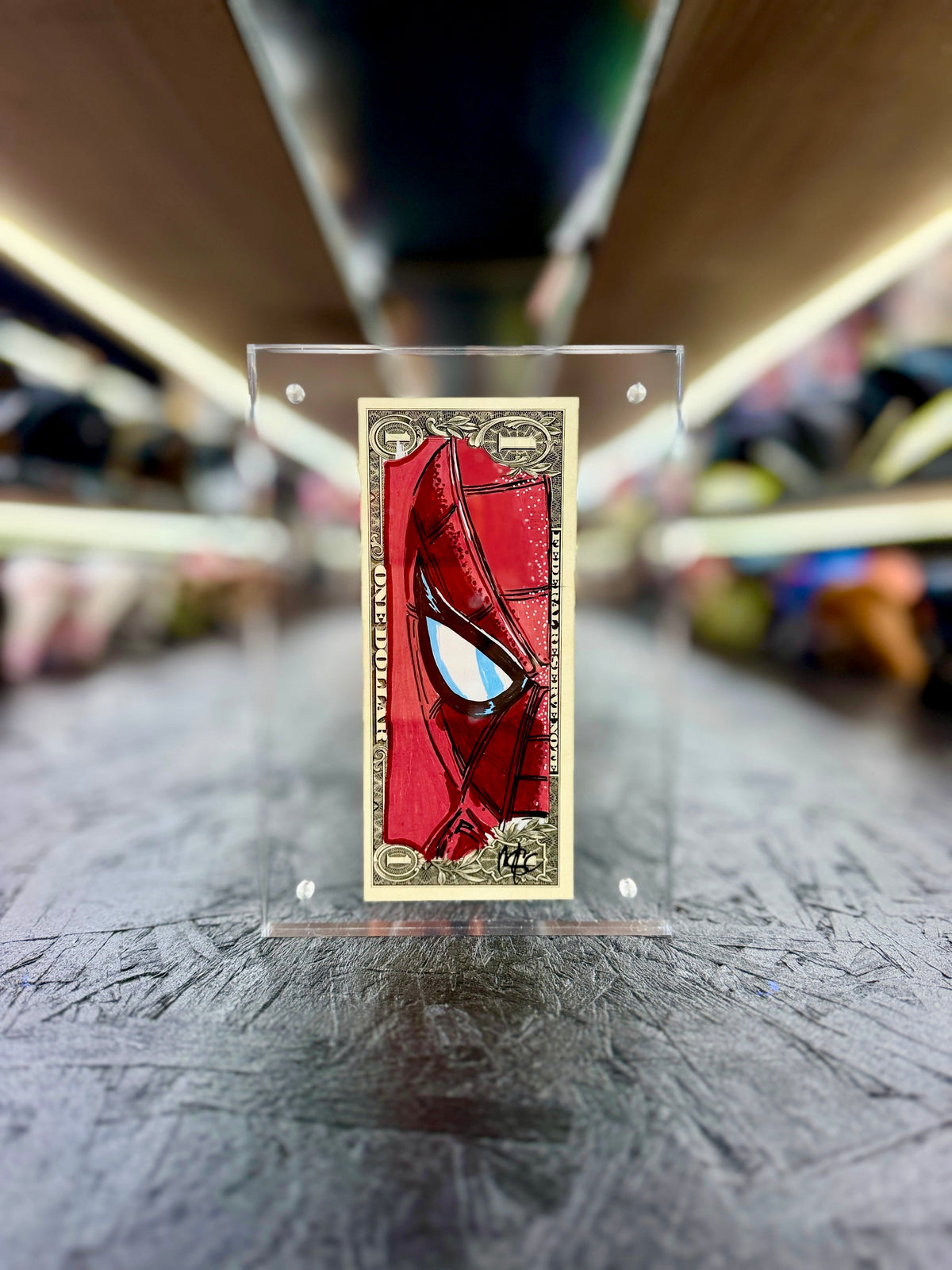 Spiderman $1 Dollar Bill Art 10.1