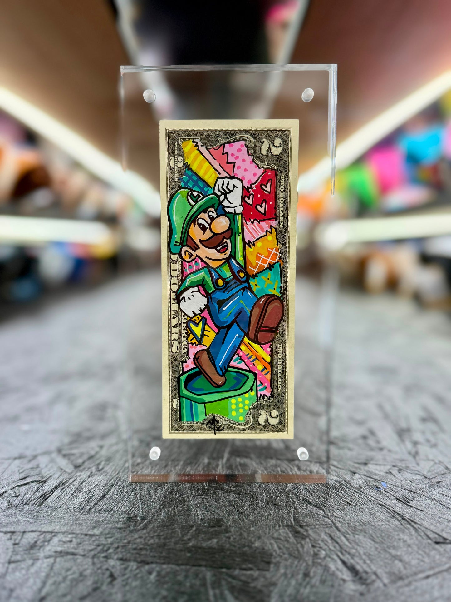 Luigi $2 Dollar Bill Art 2.0