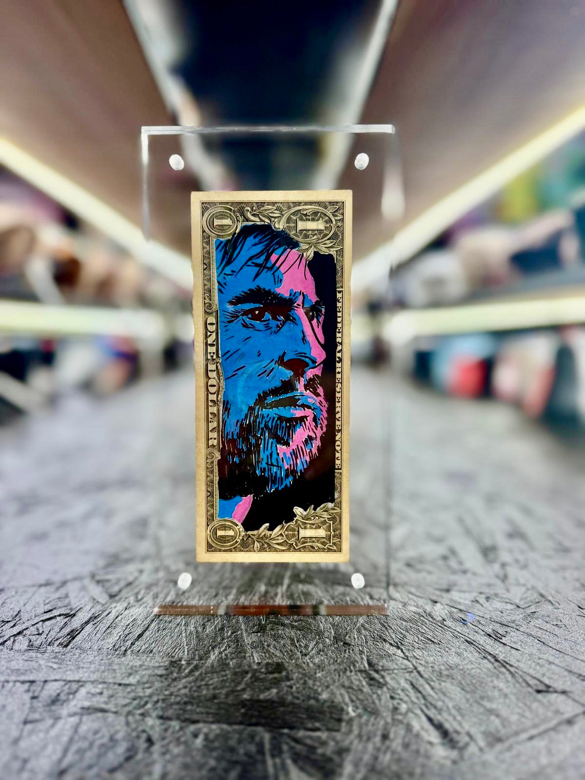 Messi $1 Dollar Bill Art 2.0