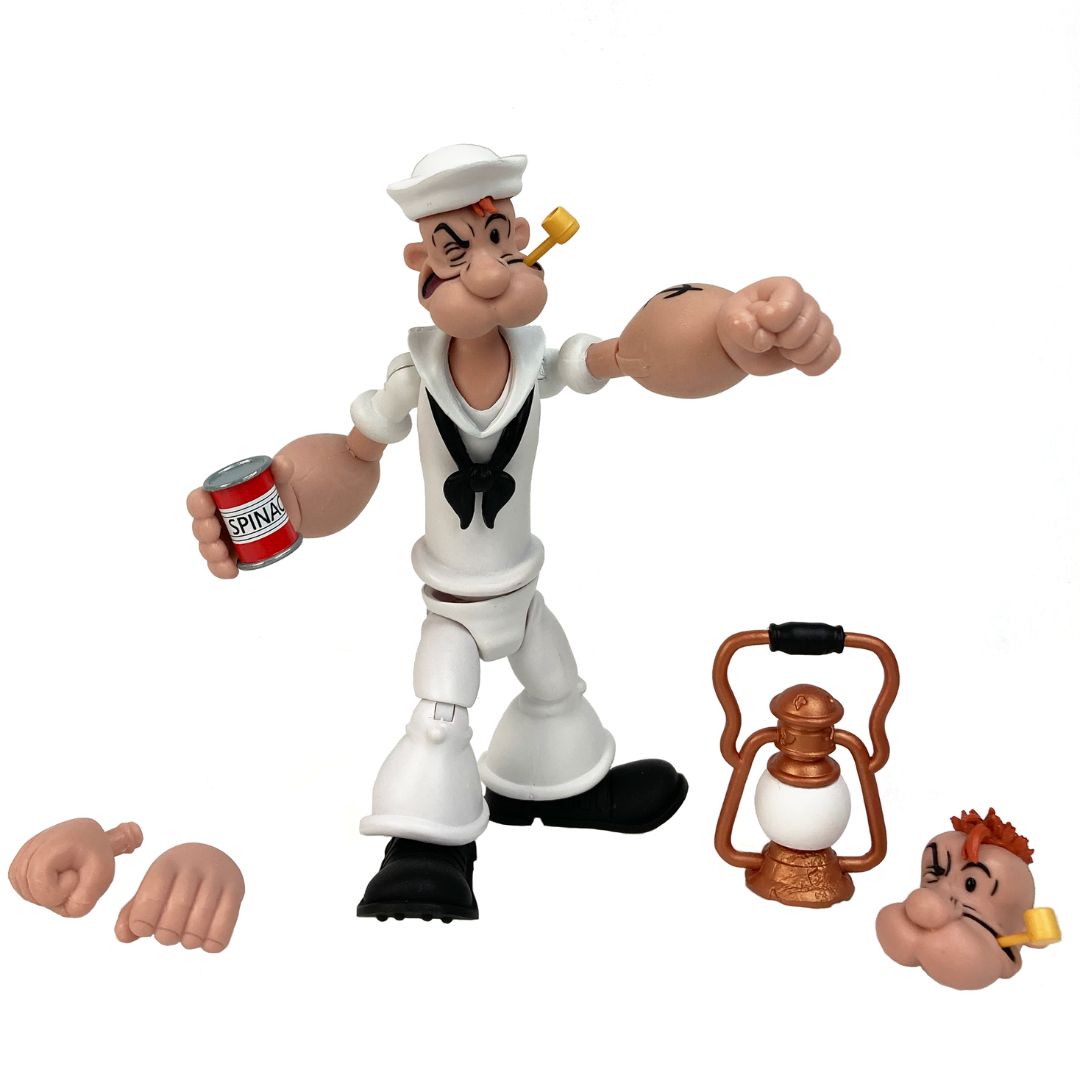 Popeye Classics Action Figure: Popeye White Sailor Suit