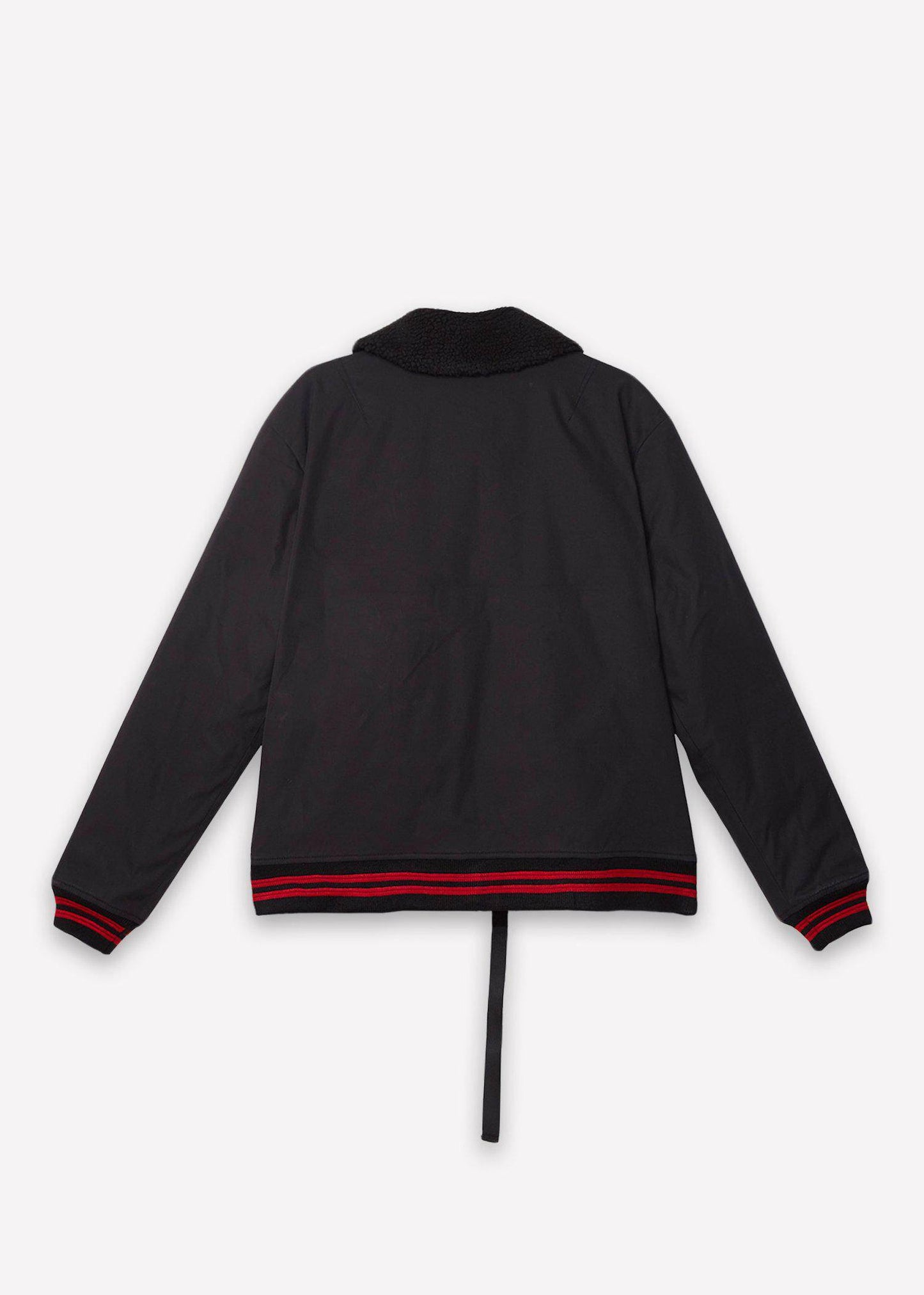 Konus Men's Sherpa Collar MA2 Jacket in Black