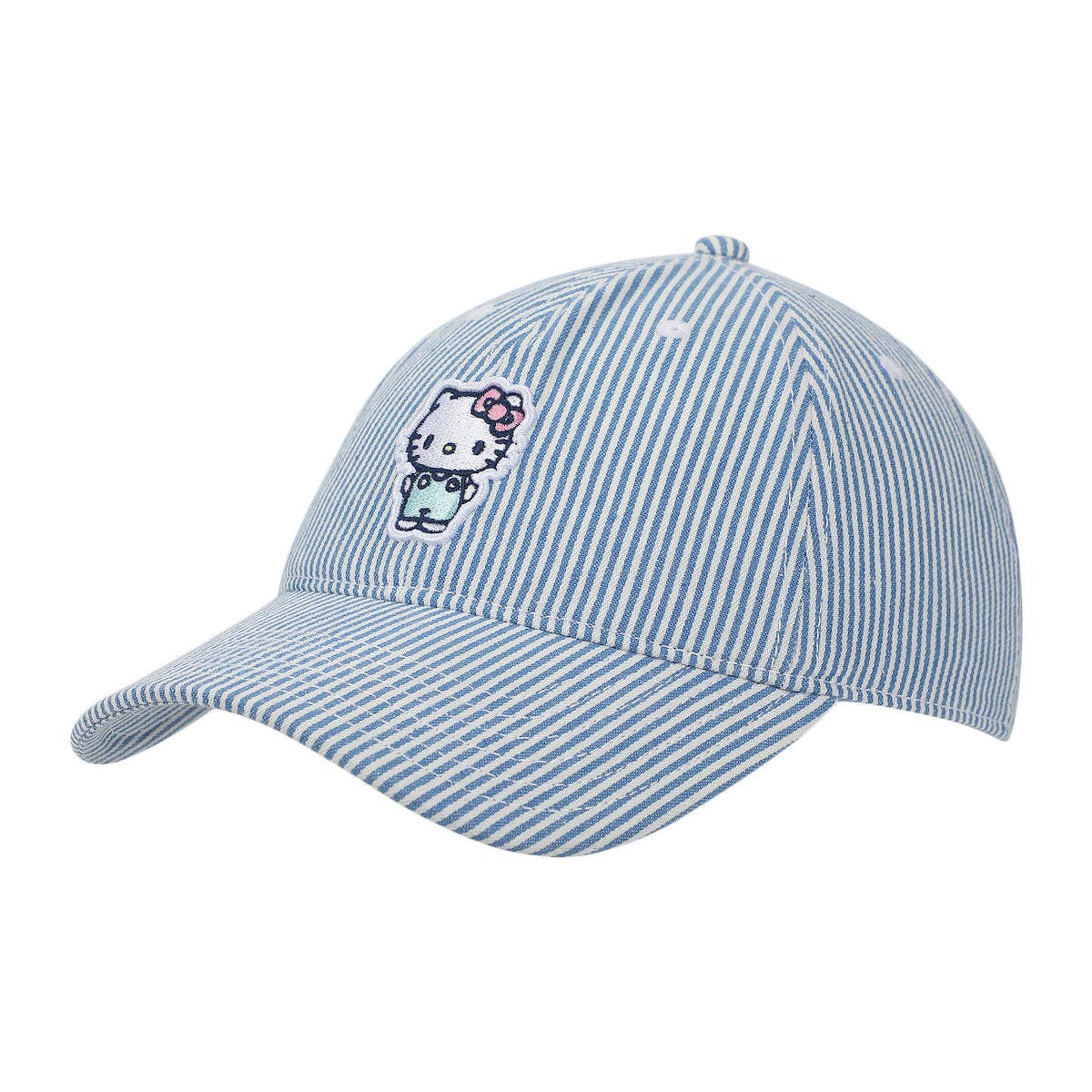 Hello Kitty Pin Stripe Embroidered Hat - Shop Cool Tricks