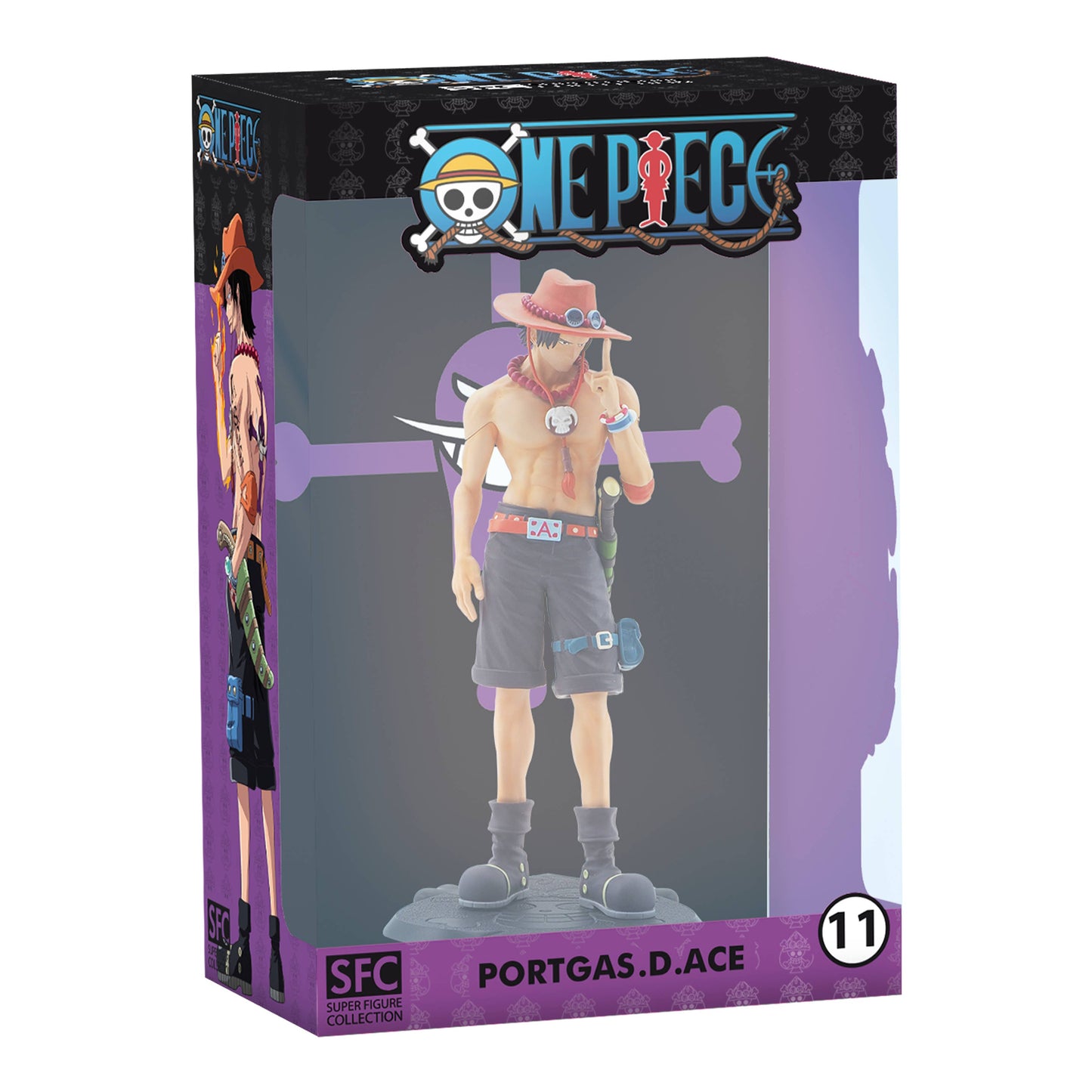 One Piece Portgas D. Ace SFC Collectible PVC Figure 7" Tall