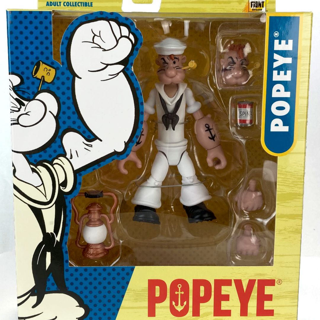Popeye Classics Action Figure: Popeye White Sailor Suit