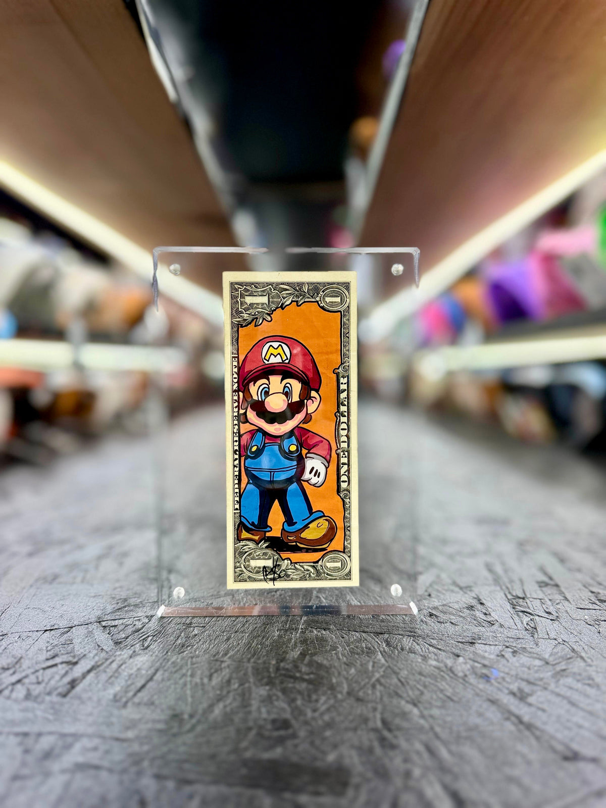 Mario $1 Dollar Bill Art 10.0