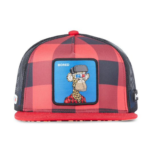BORED OF DIRECTORS Plaid - Flat Bill Trucker Hat
