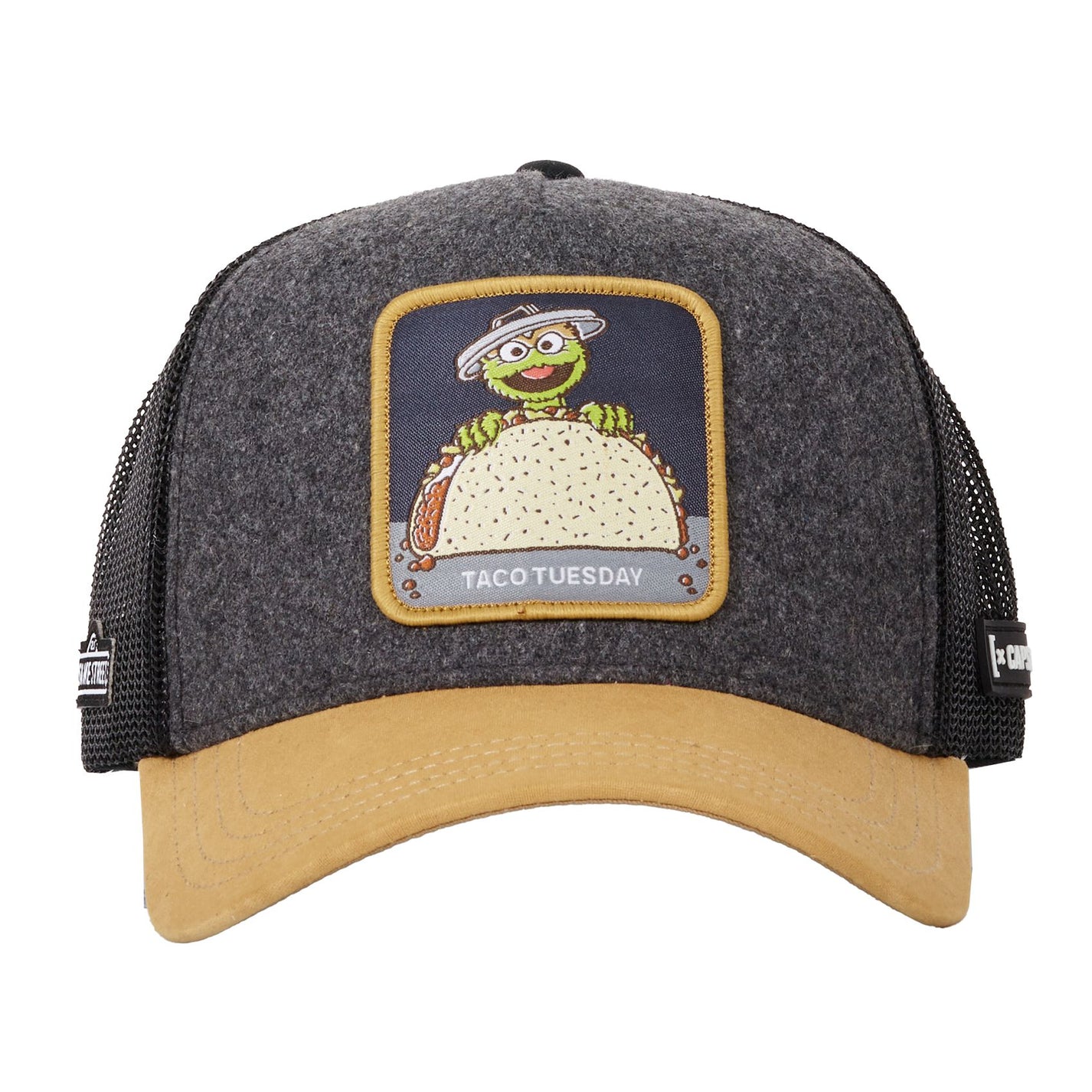 Sesame Street Oscar Taco Tuesday Snapback Trucker Hat