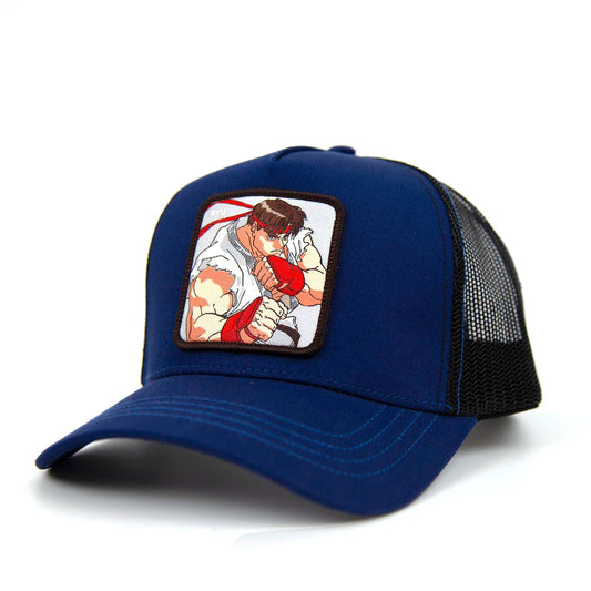 Street Fighter Ryu Trucker Blue Hat