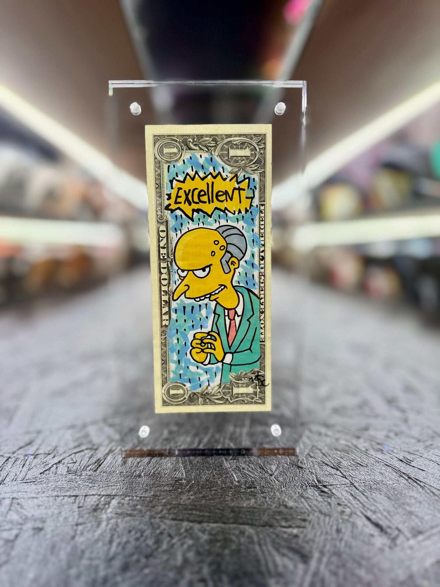 Simpsons (Mr Burns) $1 Dollar Bill Art 9.1