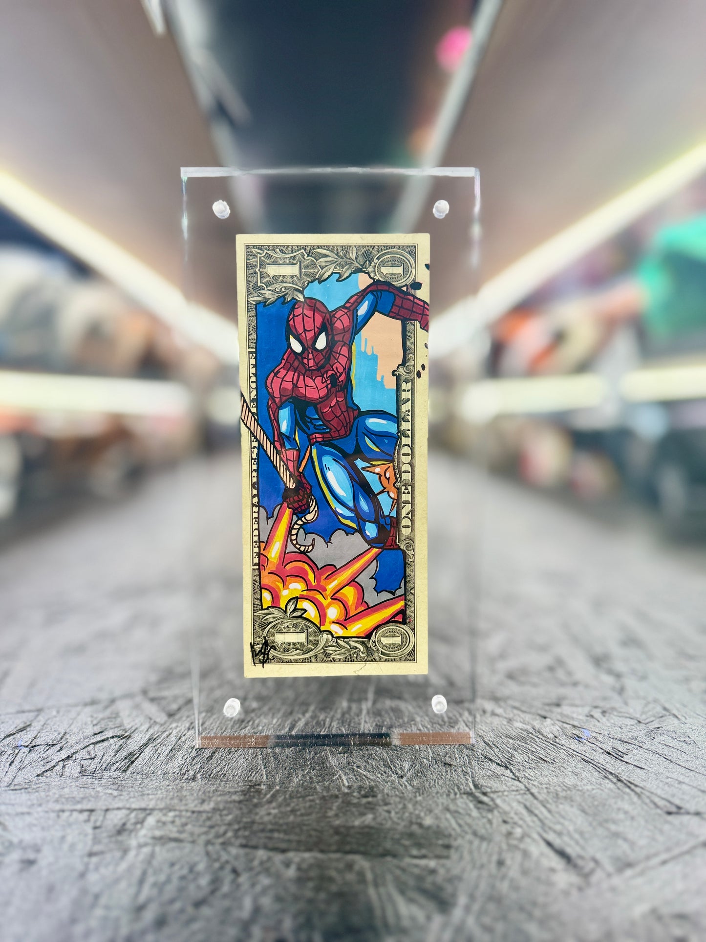 Spiderman $1 Dollar Bill Art 5.0