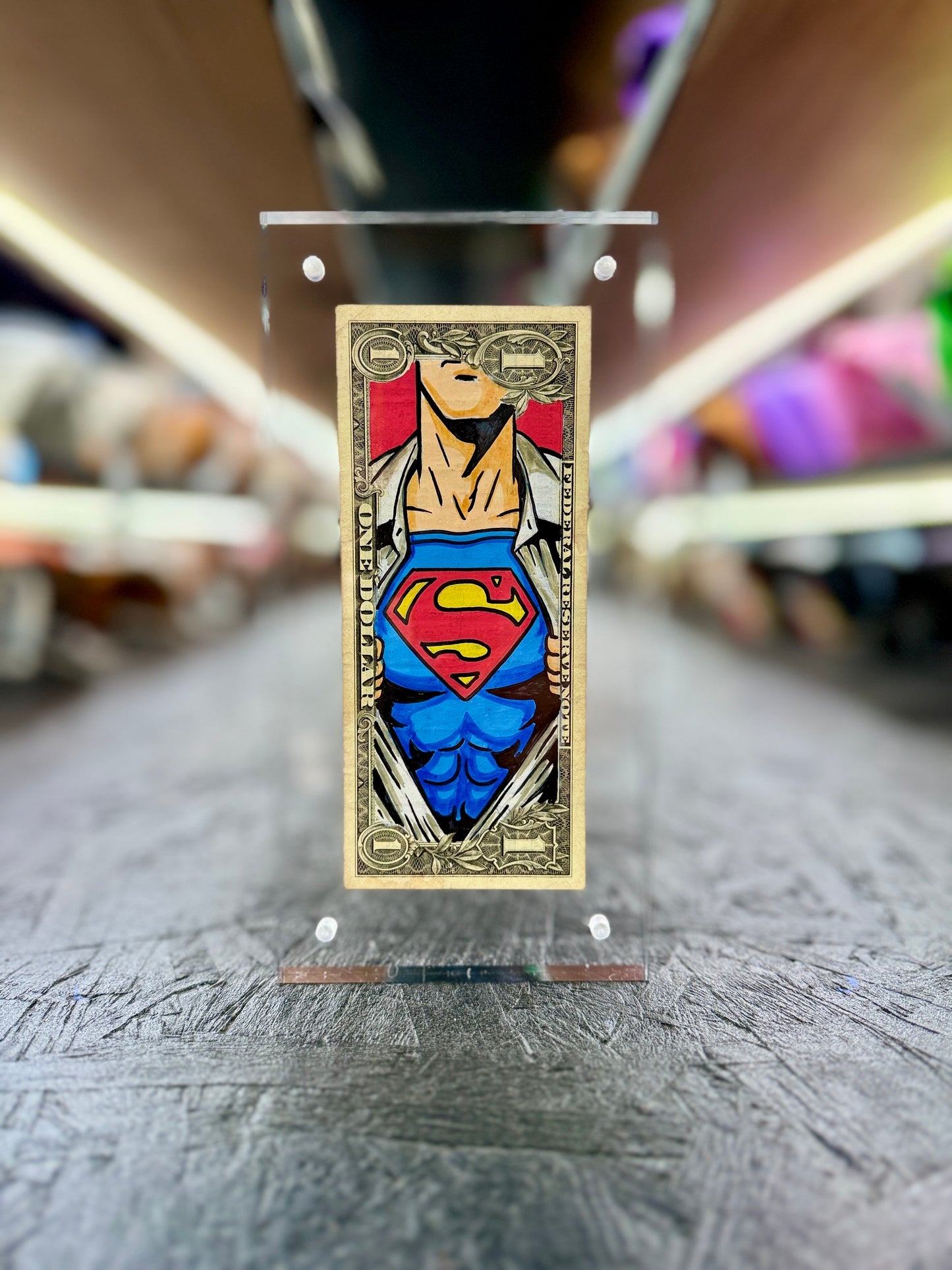 Superman $1 Dollar Bill Art 6.0