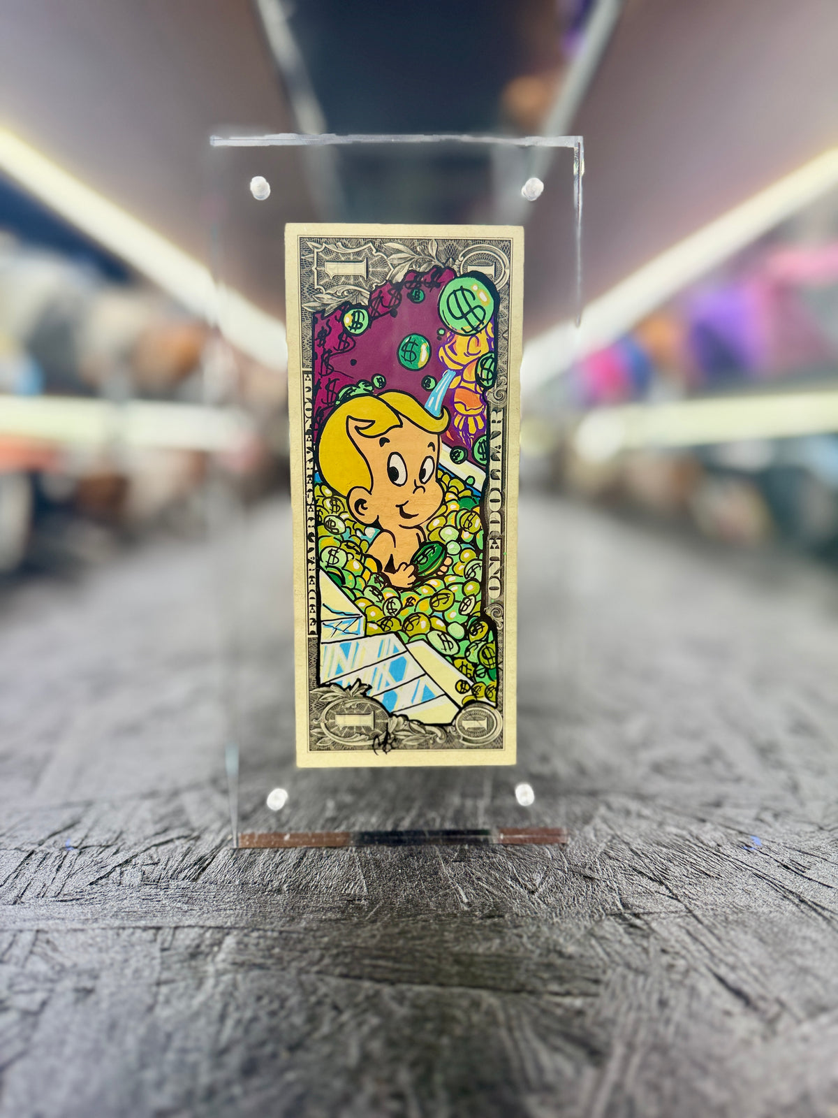 Richie Rich $2 Dollar Bill Art 16.6