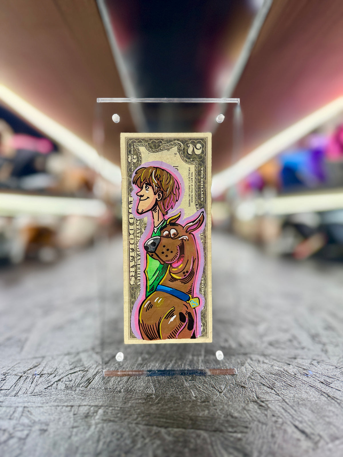 Scooby Doo & Shaggy $2 Dollar Bill Art 4.0
