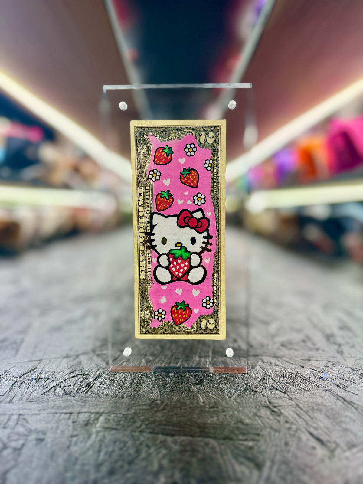 Hello Kitty $2 Dollar Bill Art 6.0