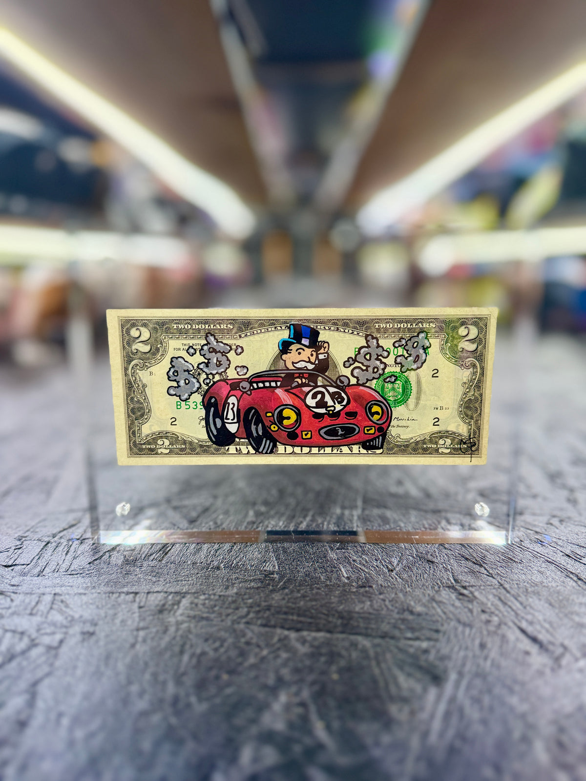 Mr Monopoly $2 Dollar Bill Art 51.0