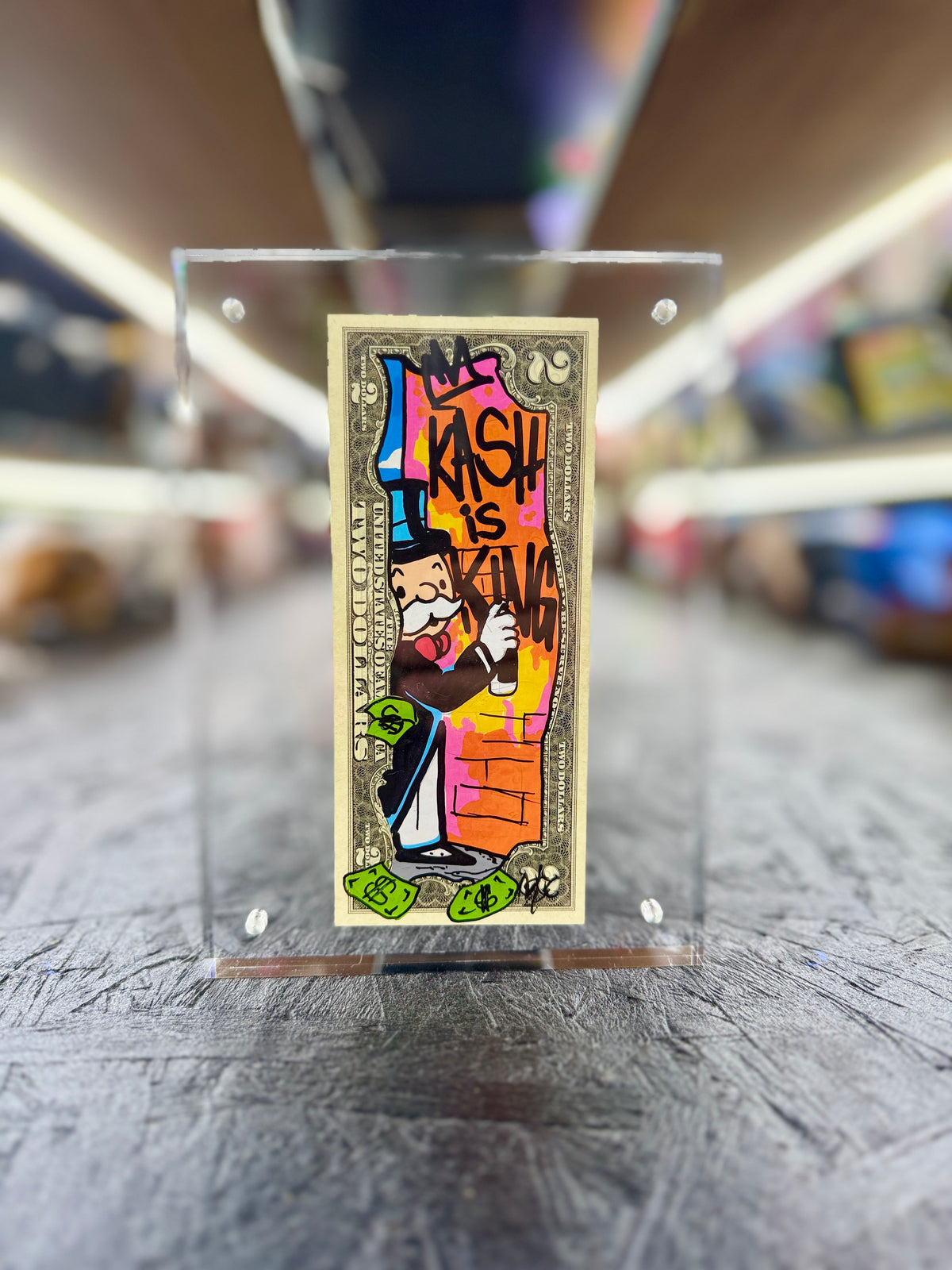 Mr Monopoly $2 Dollar Bill Art 51.6