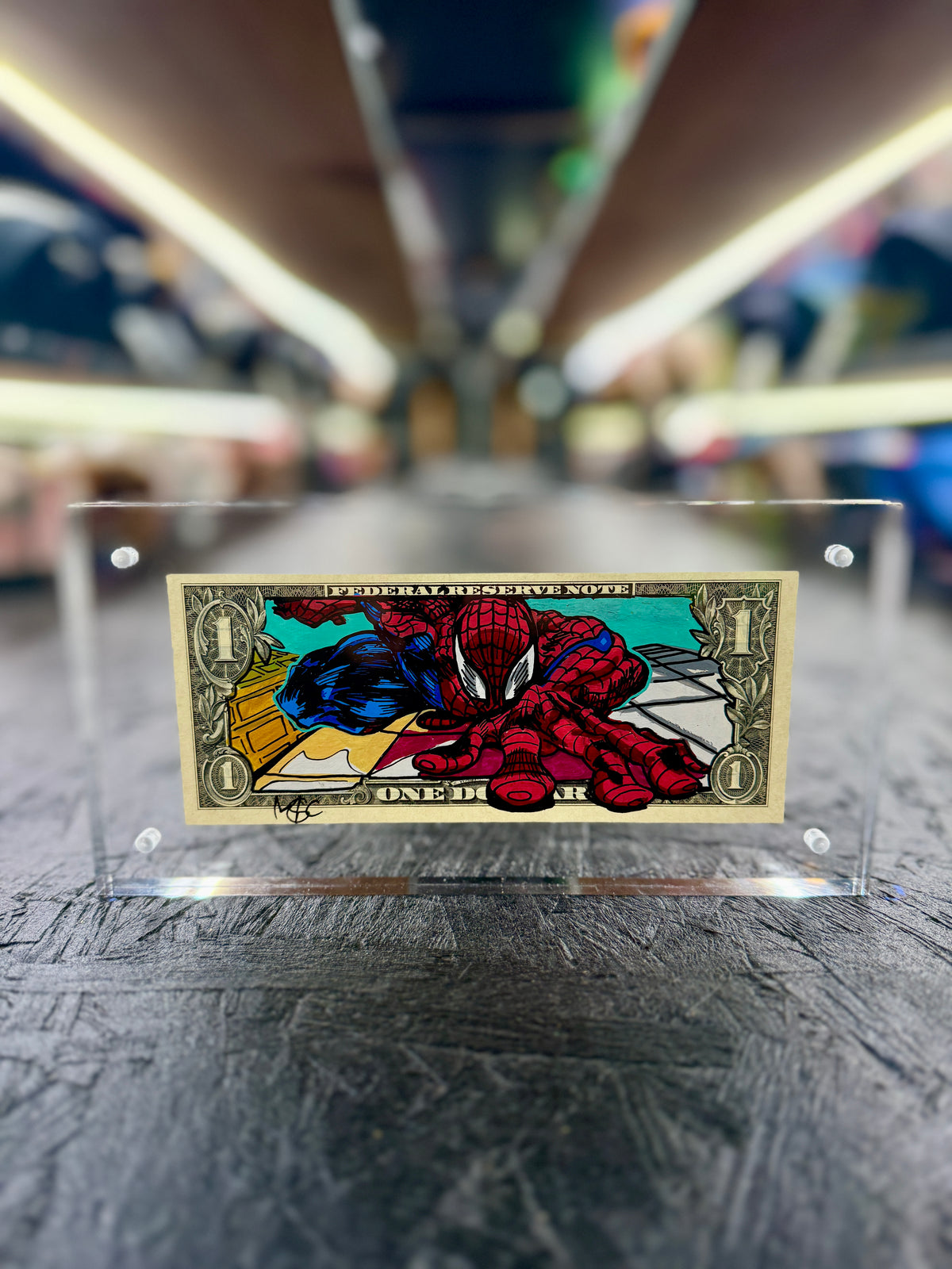 Spiderman $1 Dollar Bill Art 8.0