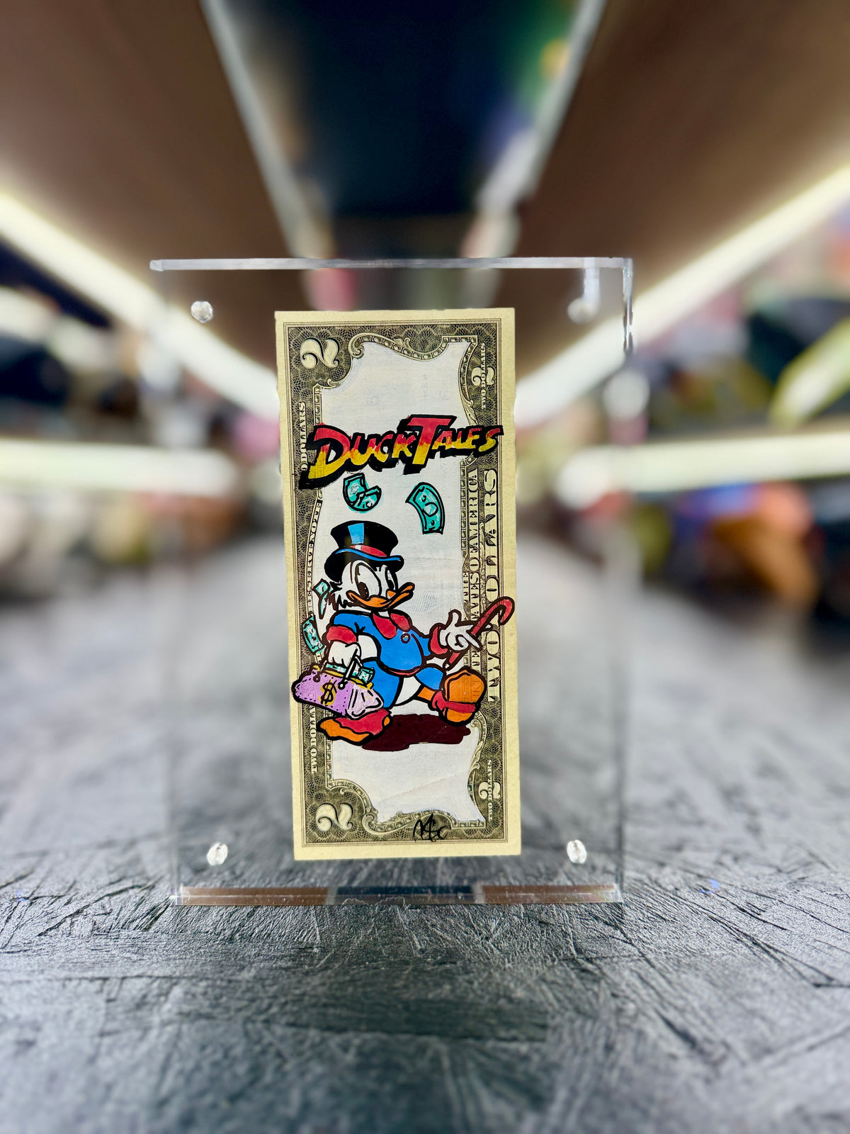 Scrooge McDuck $2 Dollar Bill Art 14.0