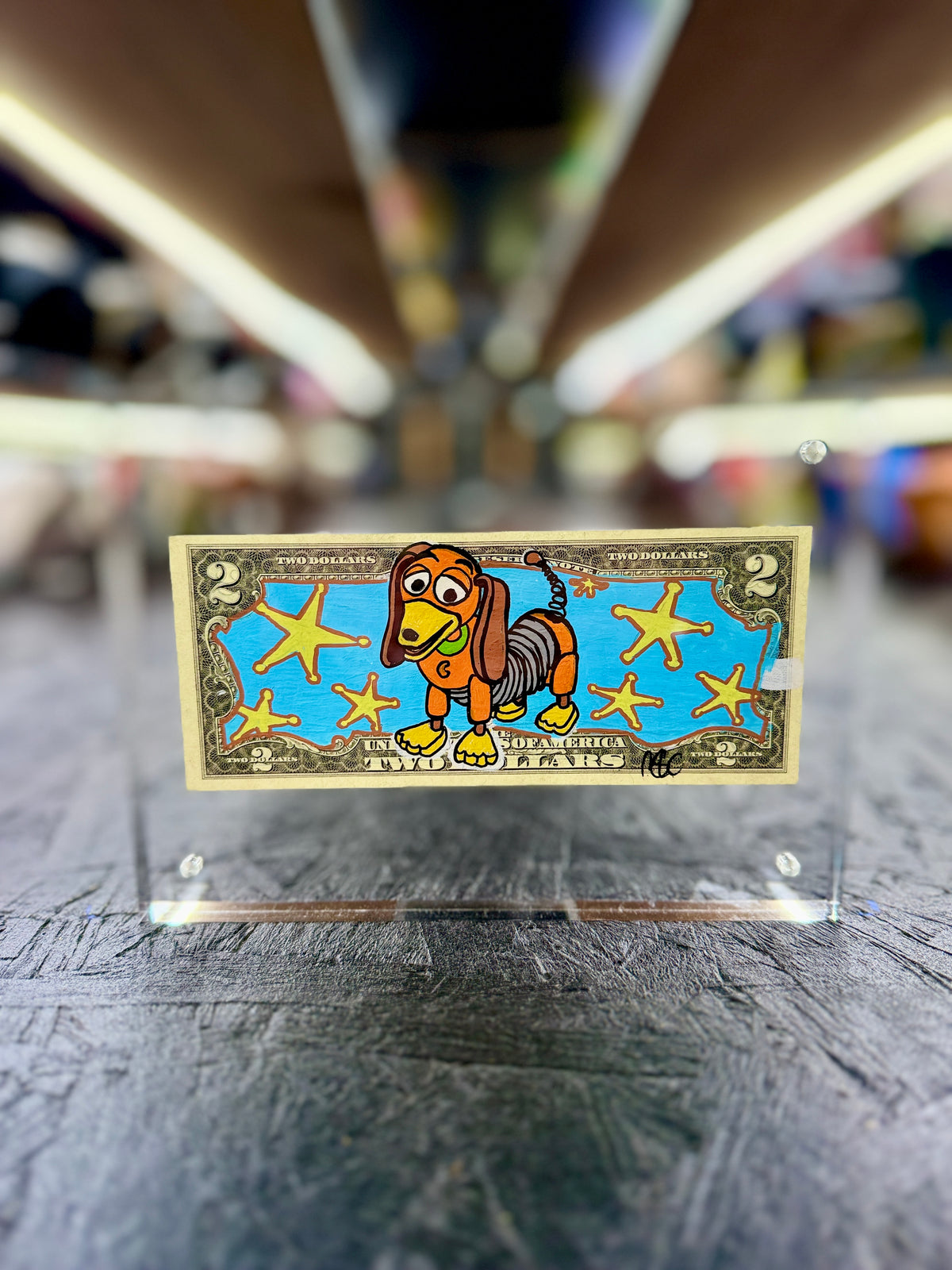 Toy Story (Slinky Dog) $2 Dollar Bill Art 3.0