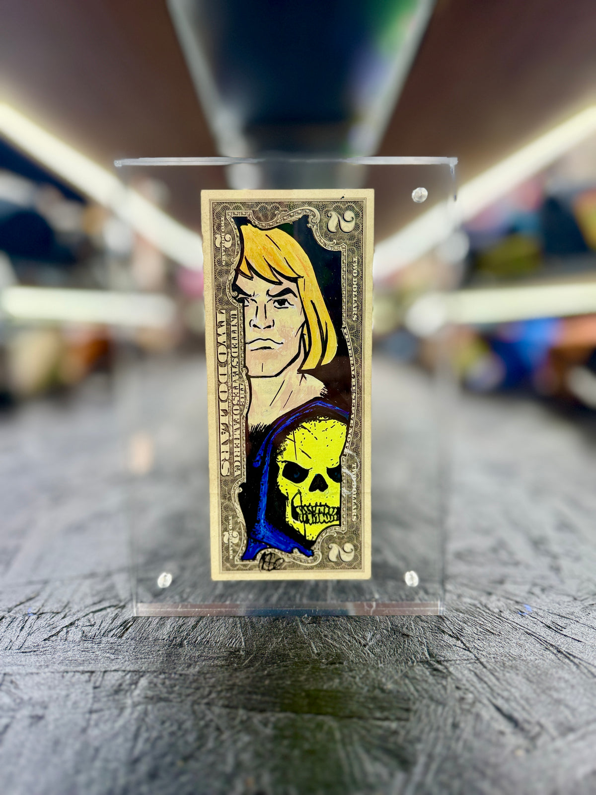 M.O.U He-Man & Skeletor $2 Dollar Bill Art 3.0