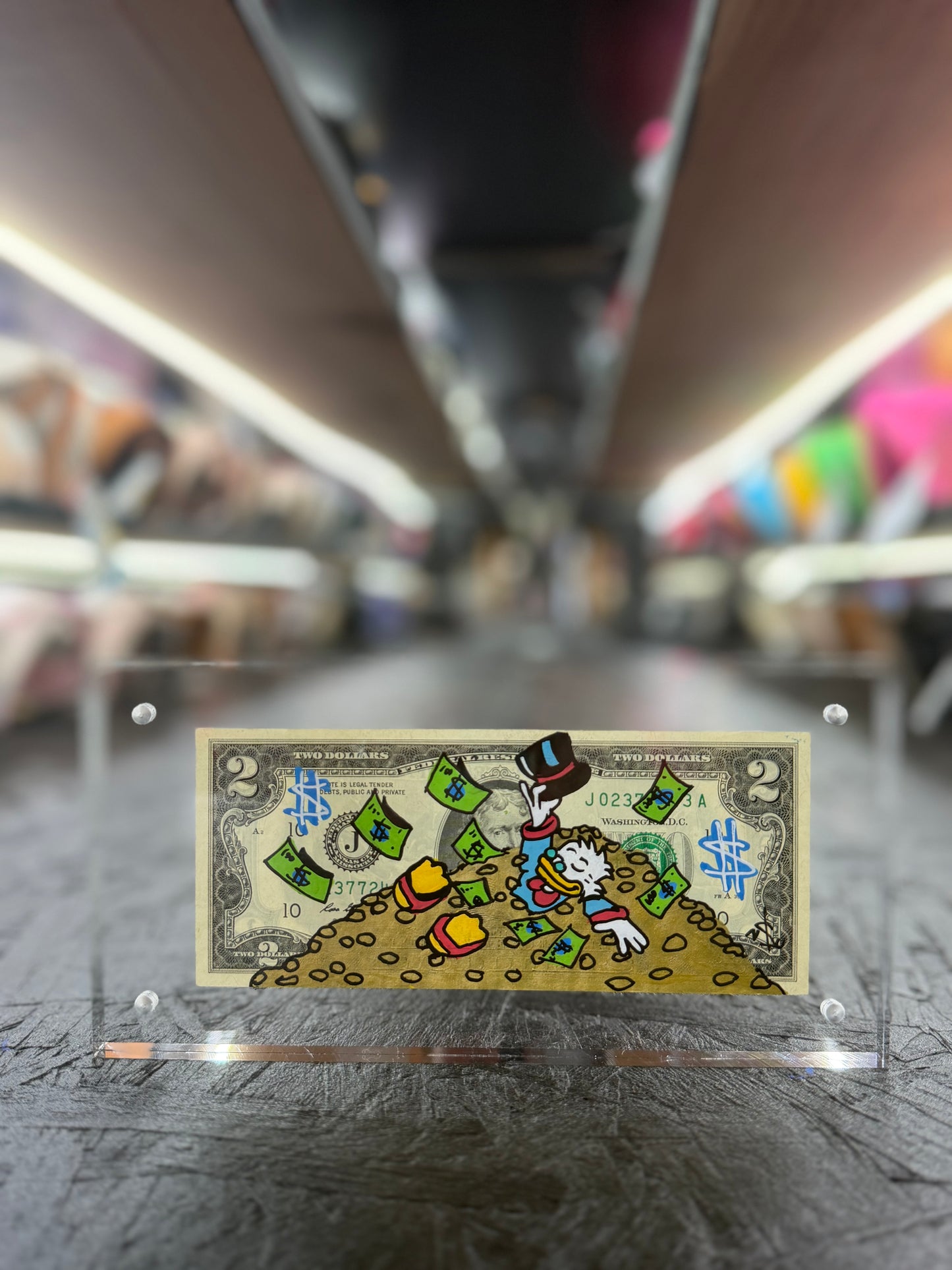 Scrooge McDuck $2 Dollar Bill Art 11.3