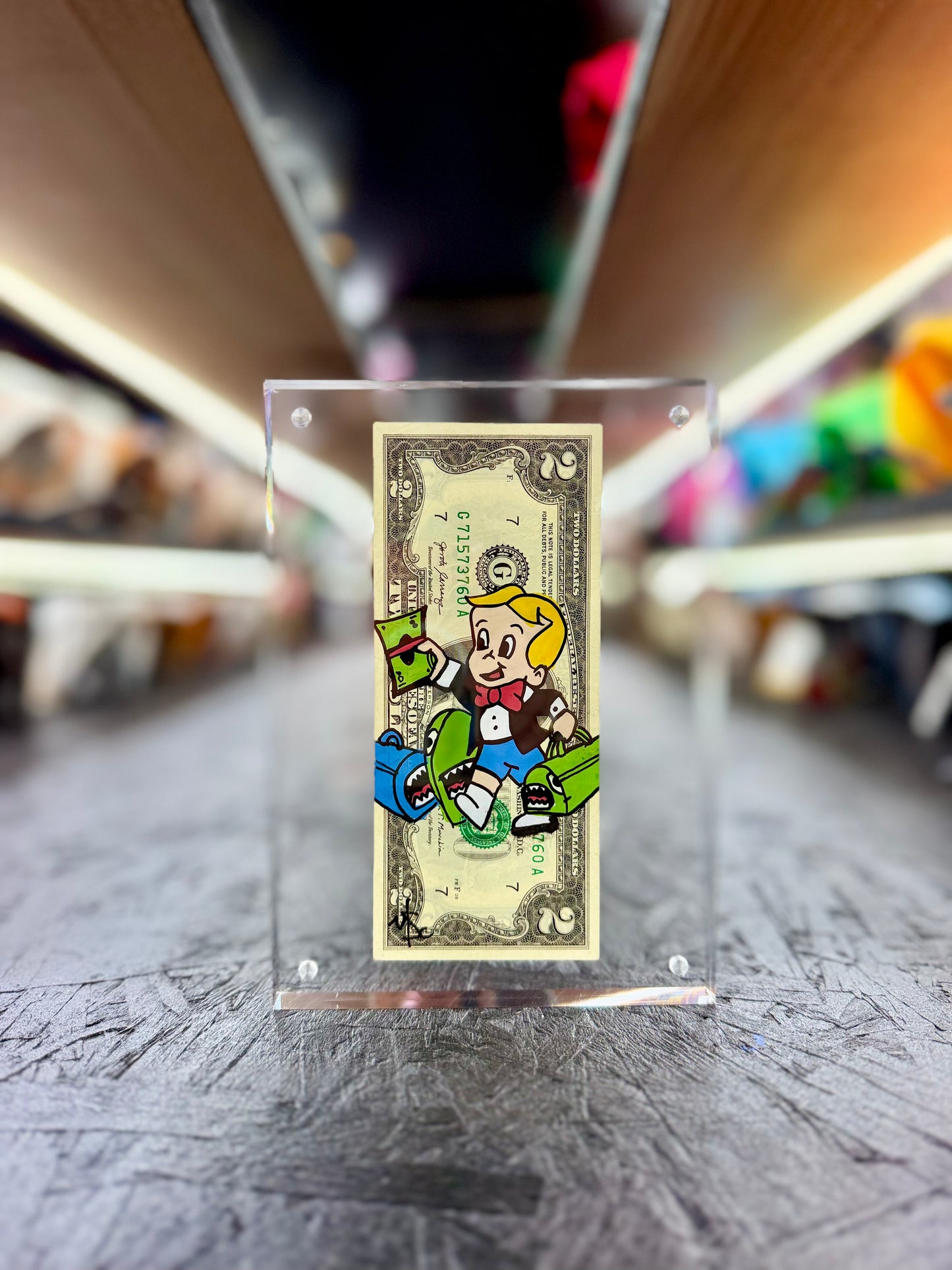 Richie Rich $2 Dollar Bill Art 13.0
