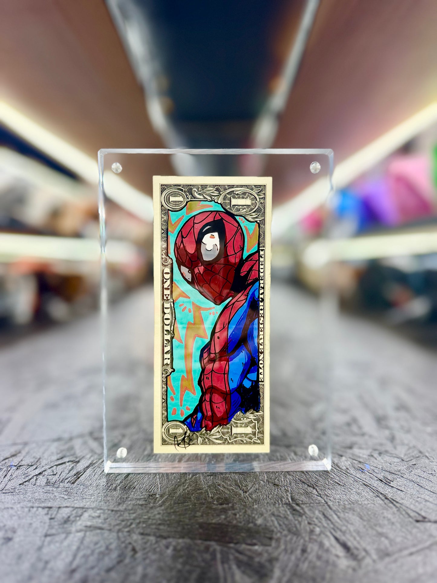 Spiderman $1 Dollar Bill Art 6.0