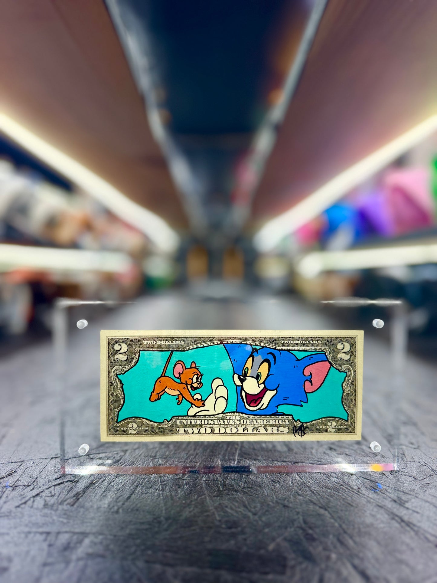 Tom & Jerry $2 Dollar Bill Art 4.0