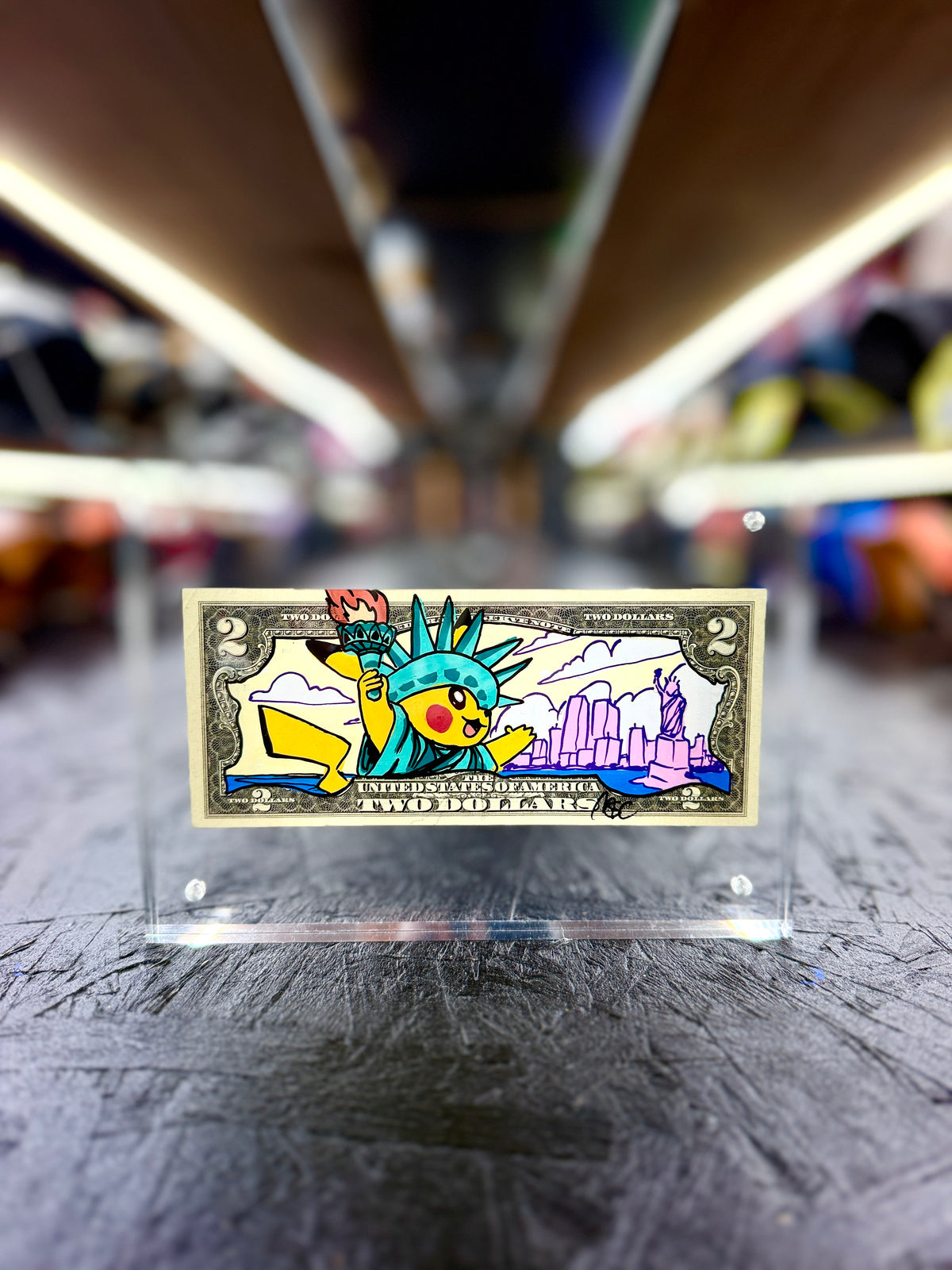 Pokemon "Pikachu" $2 Dollar Bill Art 10.9