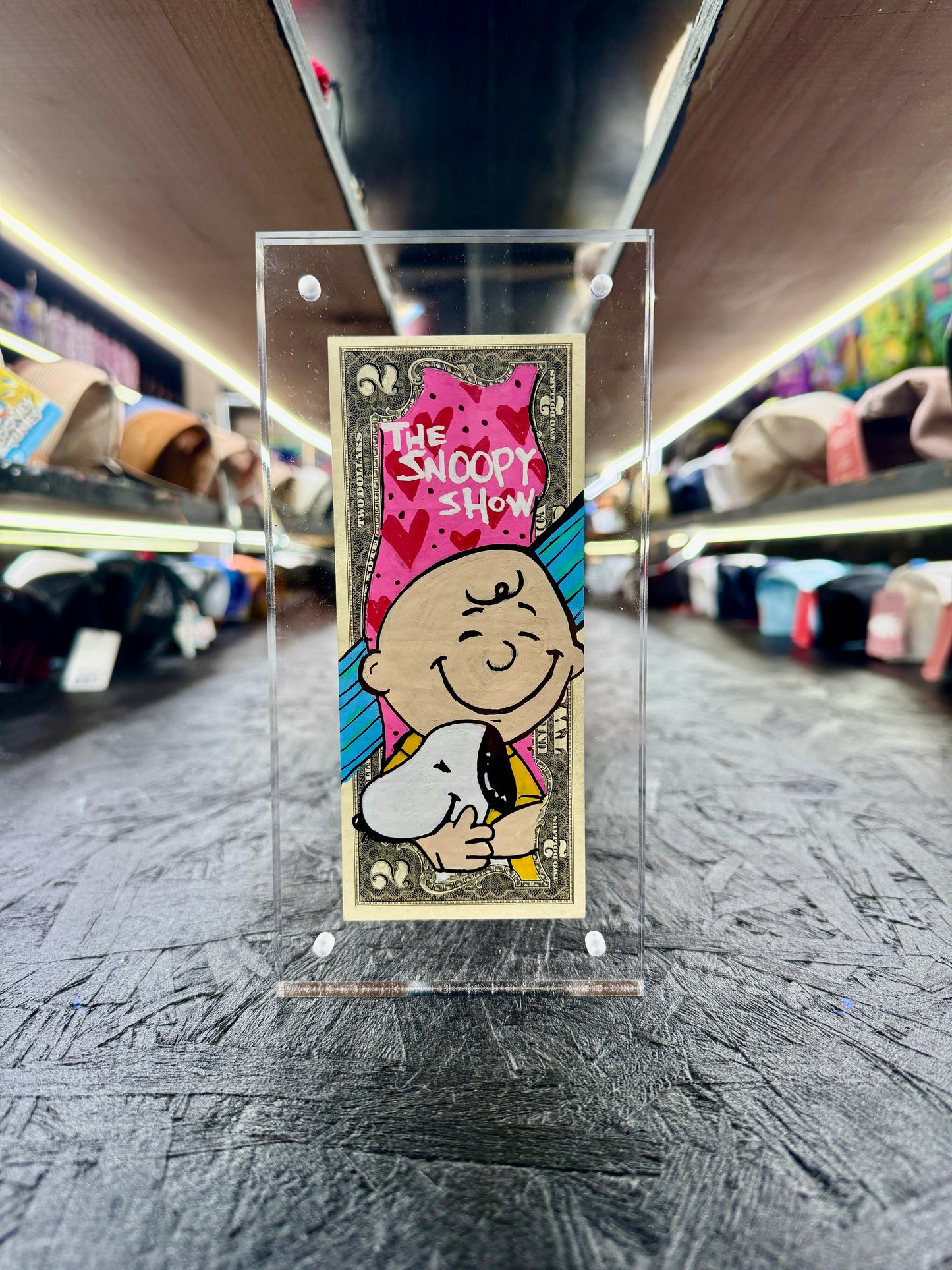 Snoopy $2 Dollar Bill Art 10.2