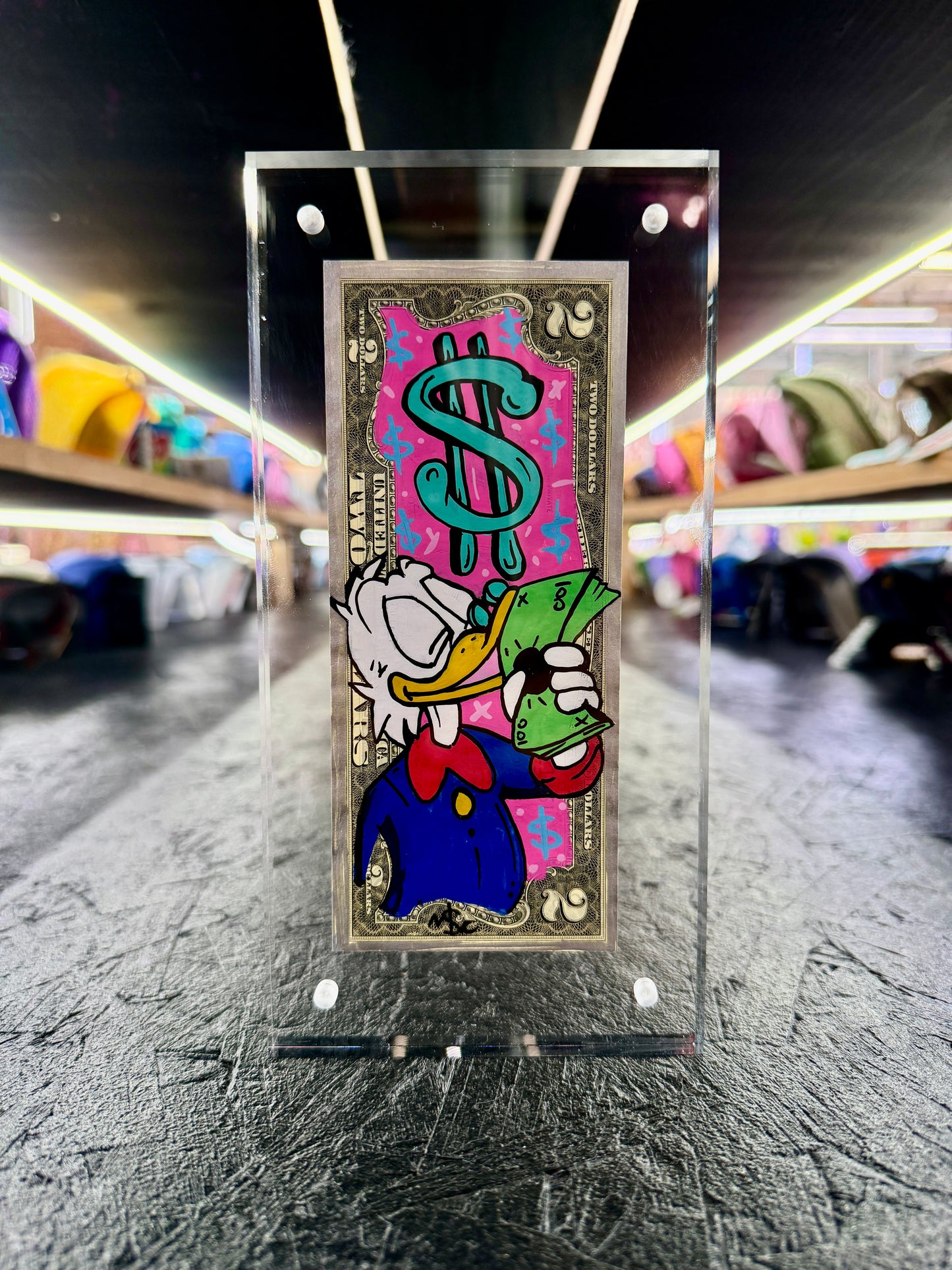 Scrooge McDuck $2 Dollar Bill Art 10.3