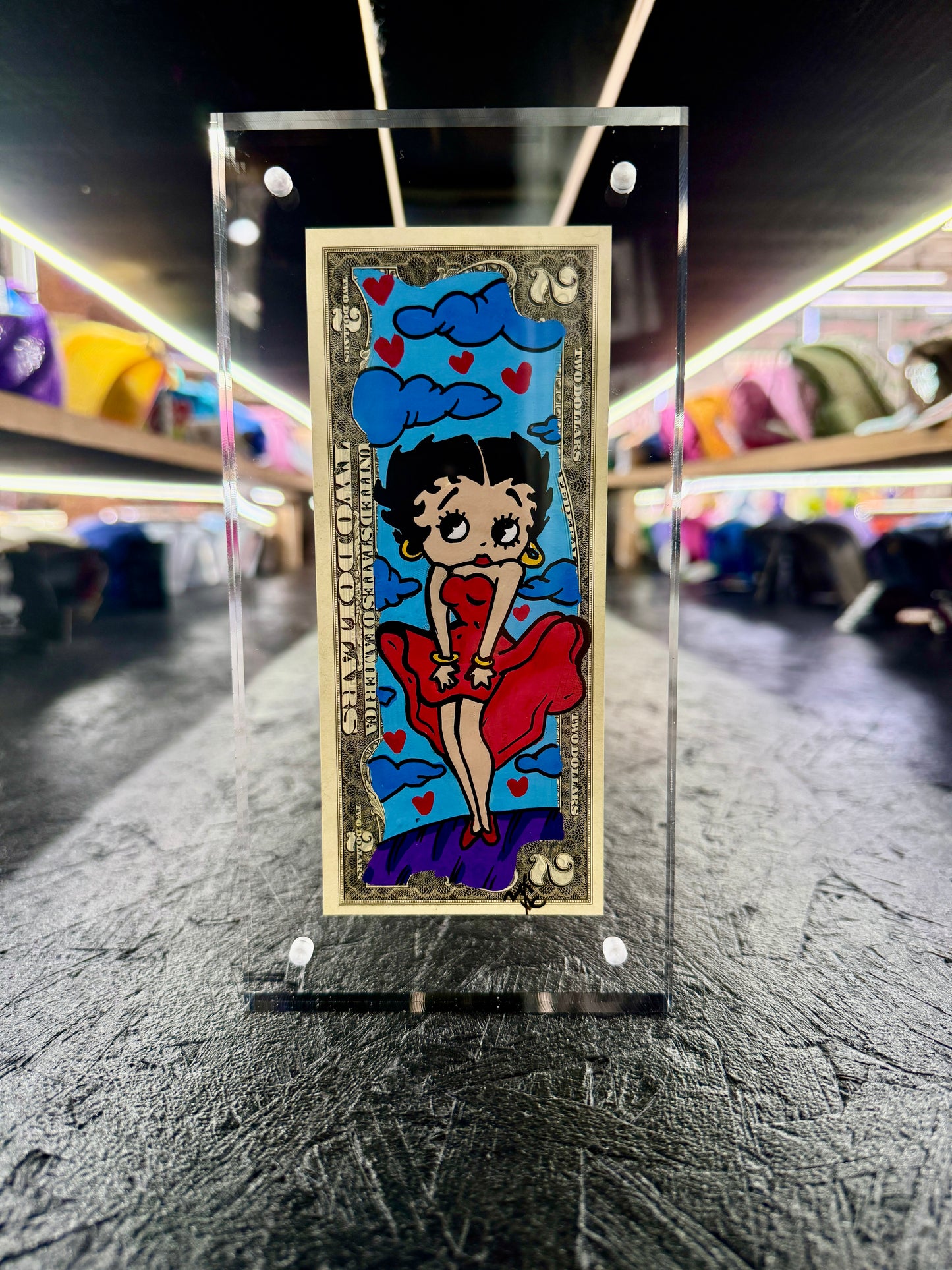 Betty Boop $2 Dollar Bill Art 2.1