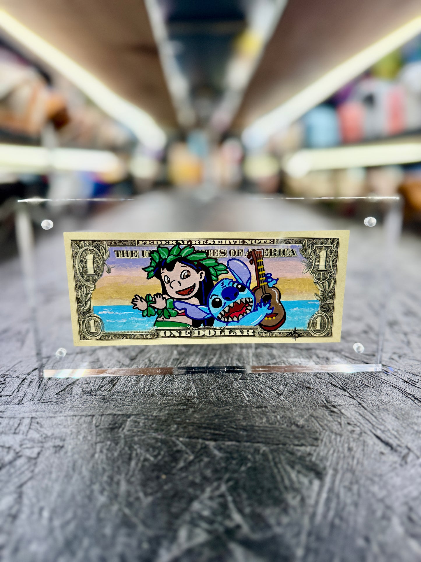 Lilo & Stitch $1 Dollar Bill Art 2.0