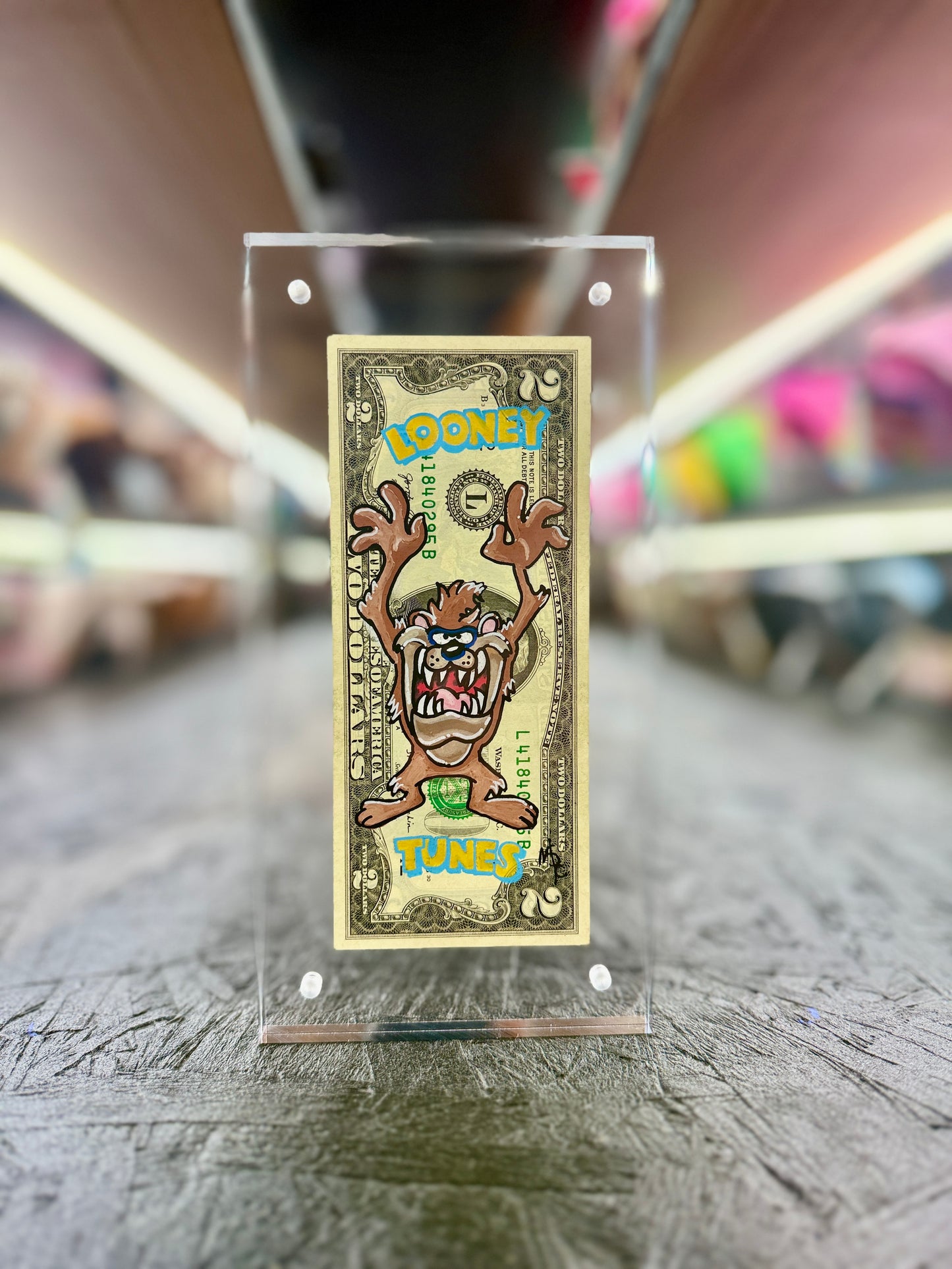 Taz $2 Dollar Bill Art 4.0