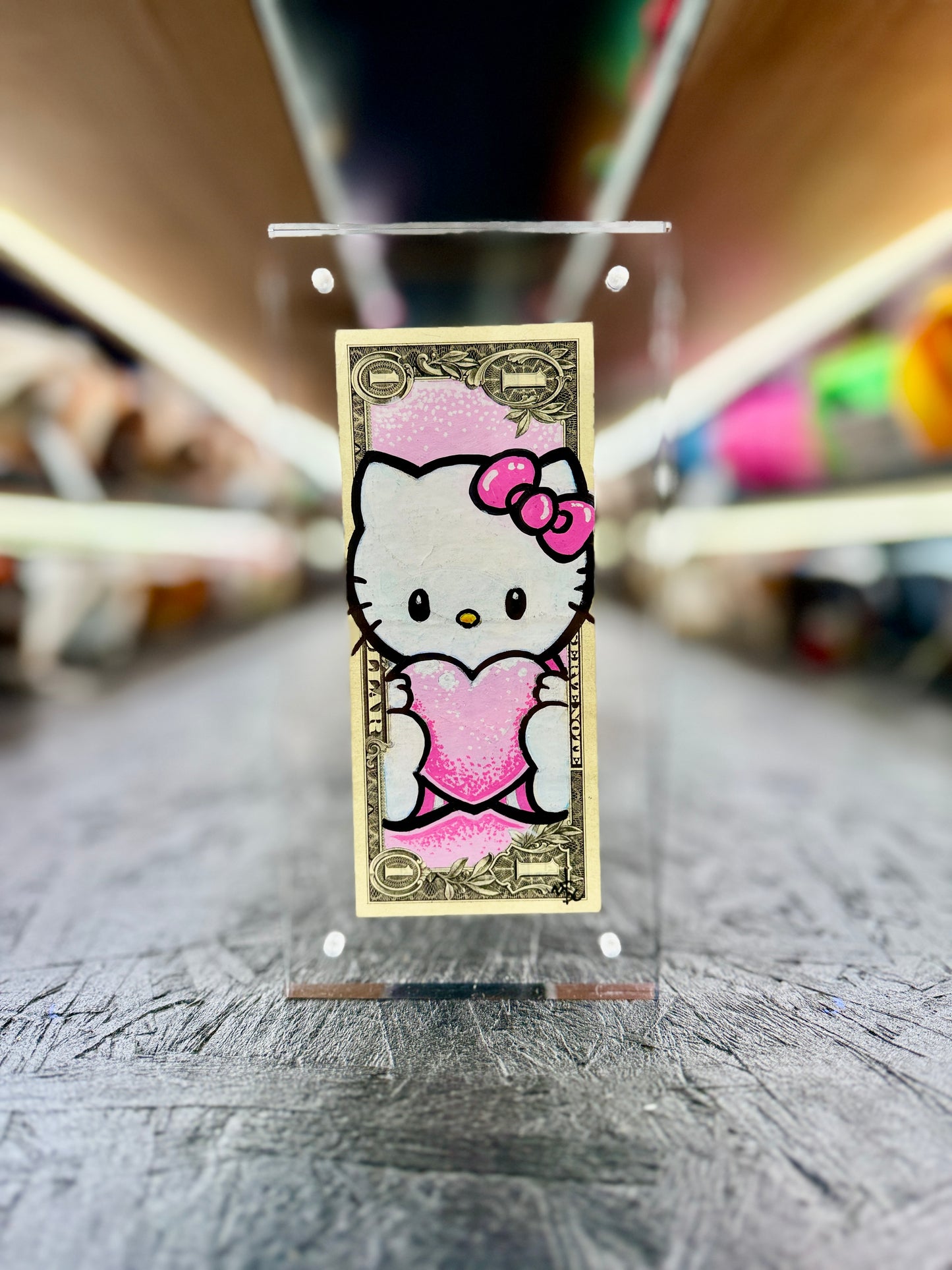 Hello Kitty $1 Dollar Bill Art 3.0