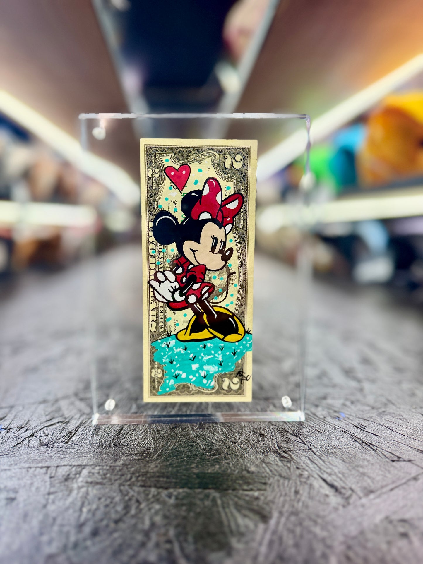 Minnie $2 Dollar Bill Art 4.0