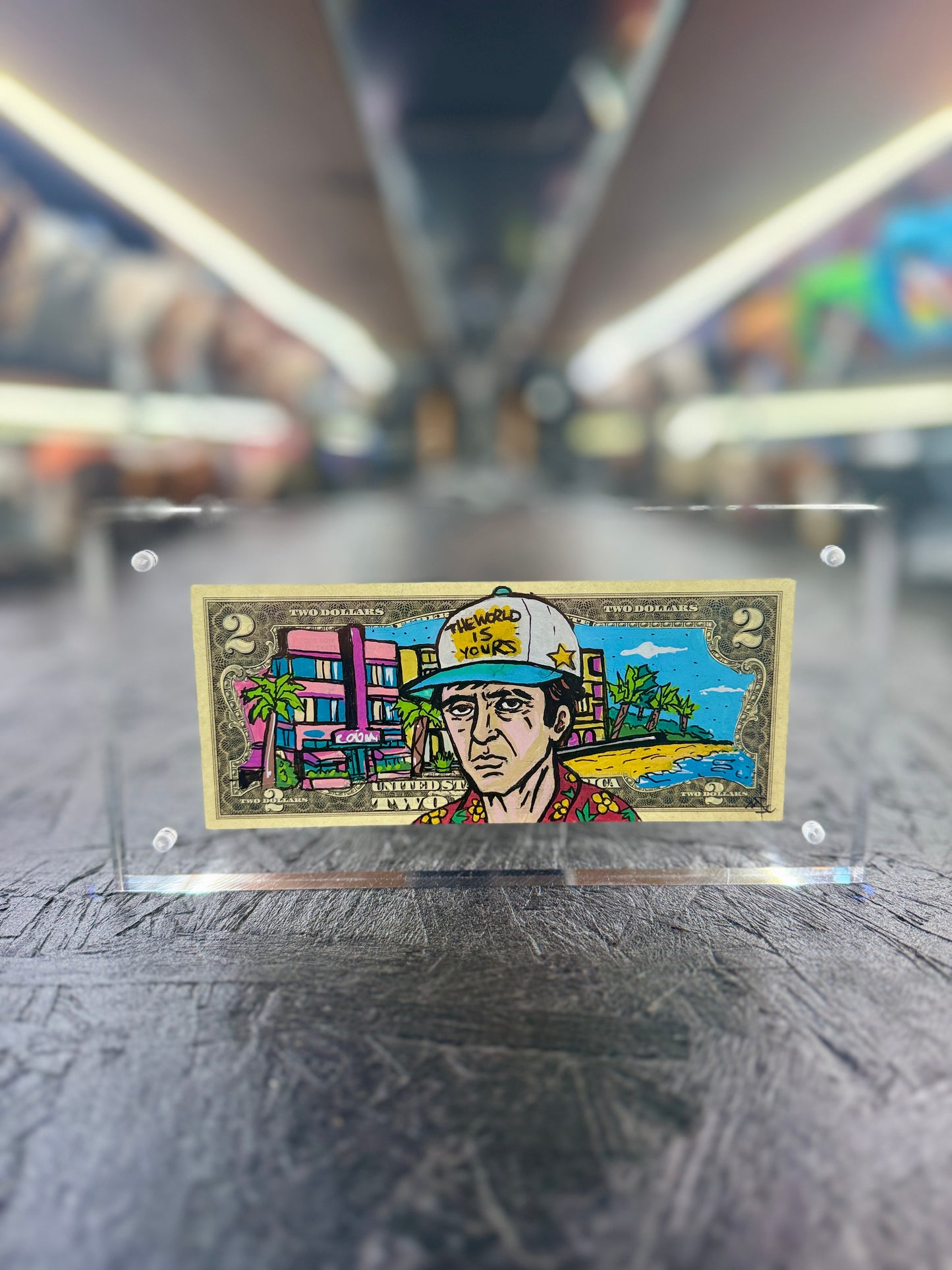 Tony Montana $2 Dollar Bill Art 1.0