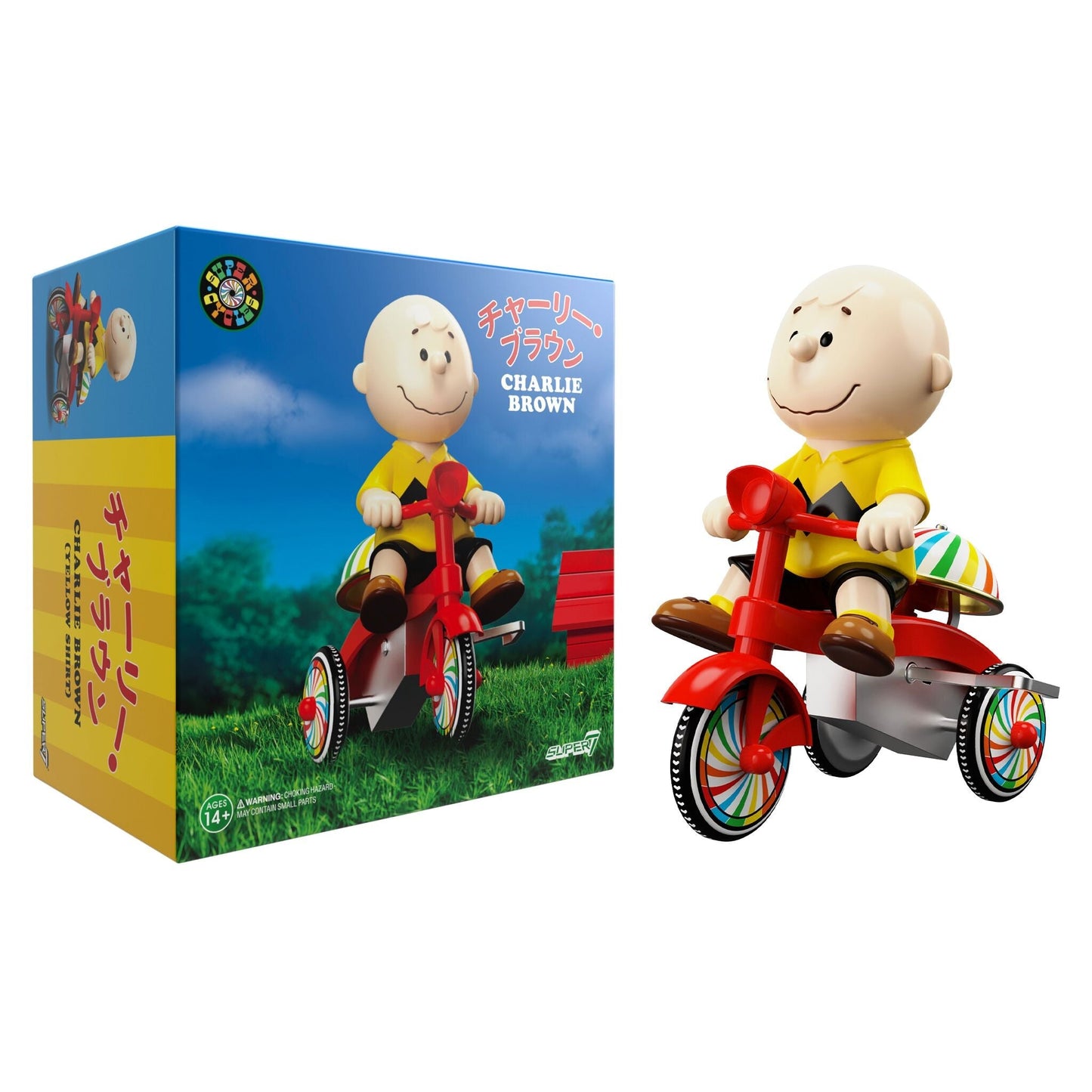 PEANUTS SUPER CYCLES - CHARLIE BROWN (YELLOW SHIRT W/ RED TRIKE)