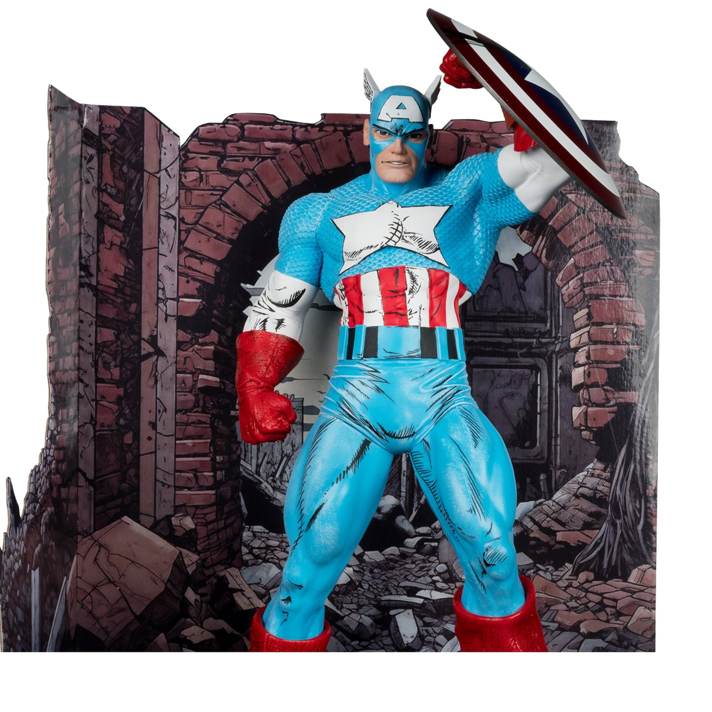 MCFARLANE MARVEL WV1 ASM #323 CAPTAIN AMERICA 1/6 SCALE FIG