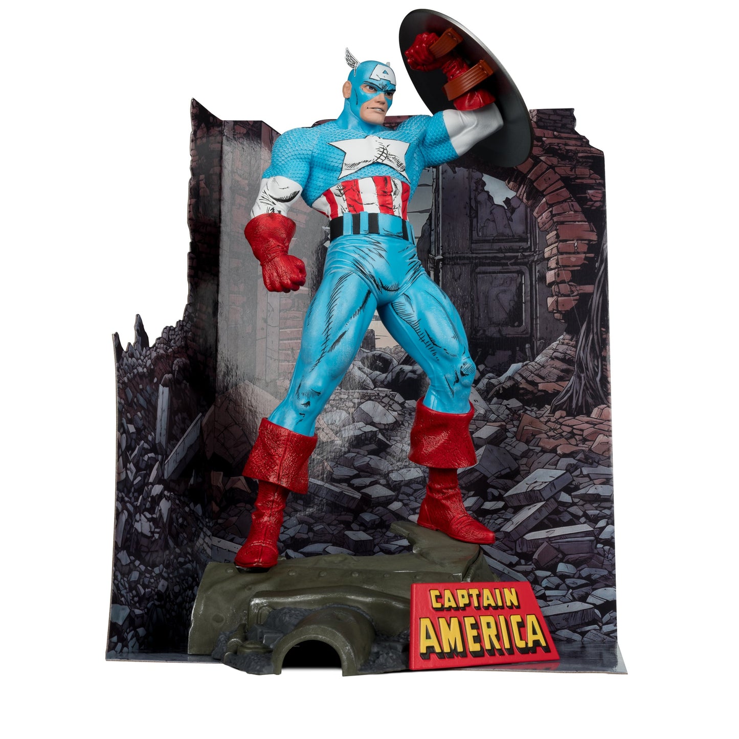 MCFARLANE MARVEL WV1 ASM #323 CAPTAIN AMERICA 1/6 SCALE FIG