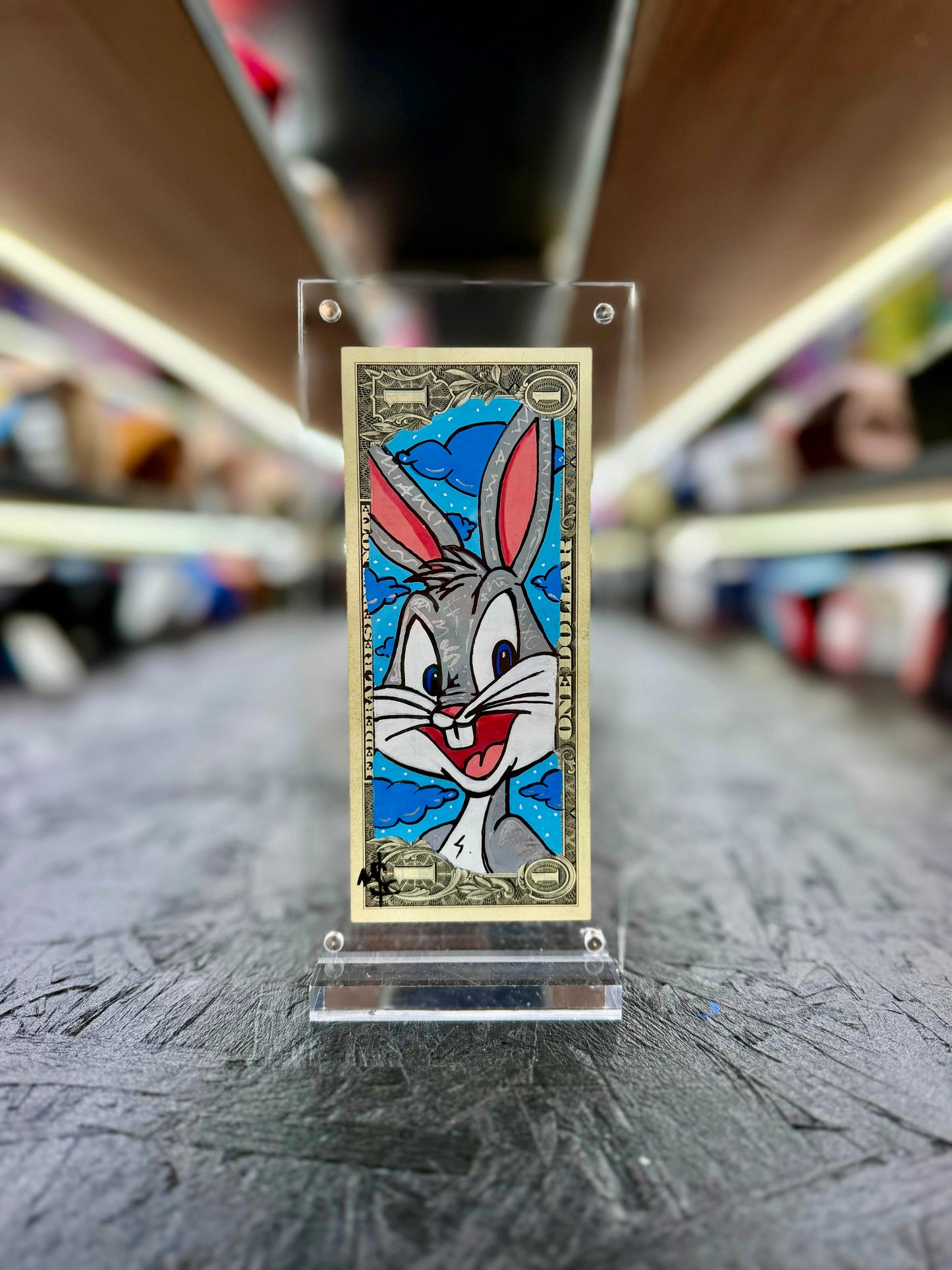 Bugs Bunny $1 Dollar Bill Art